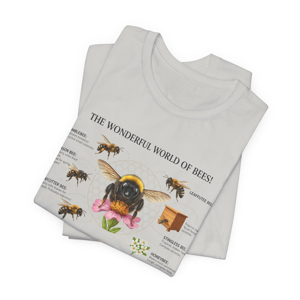 Bees T-Shirt | Bee Anatomy, Honey Jars, Pollinator Diagram