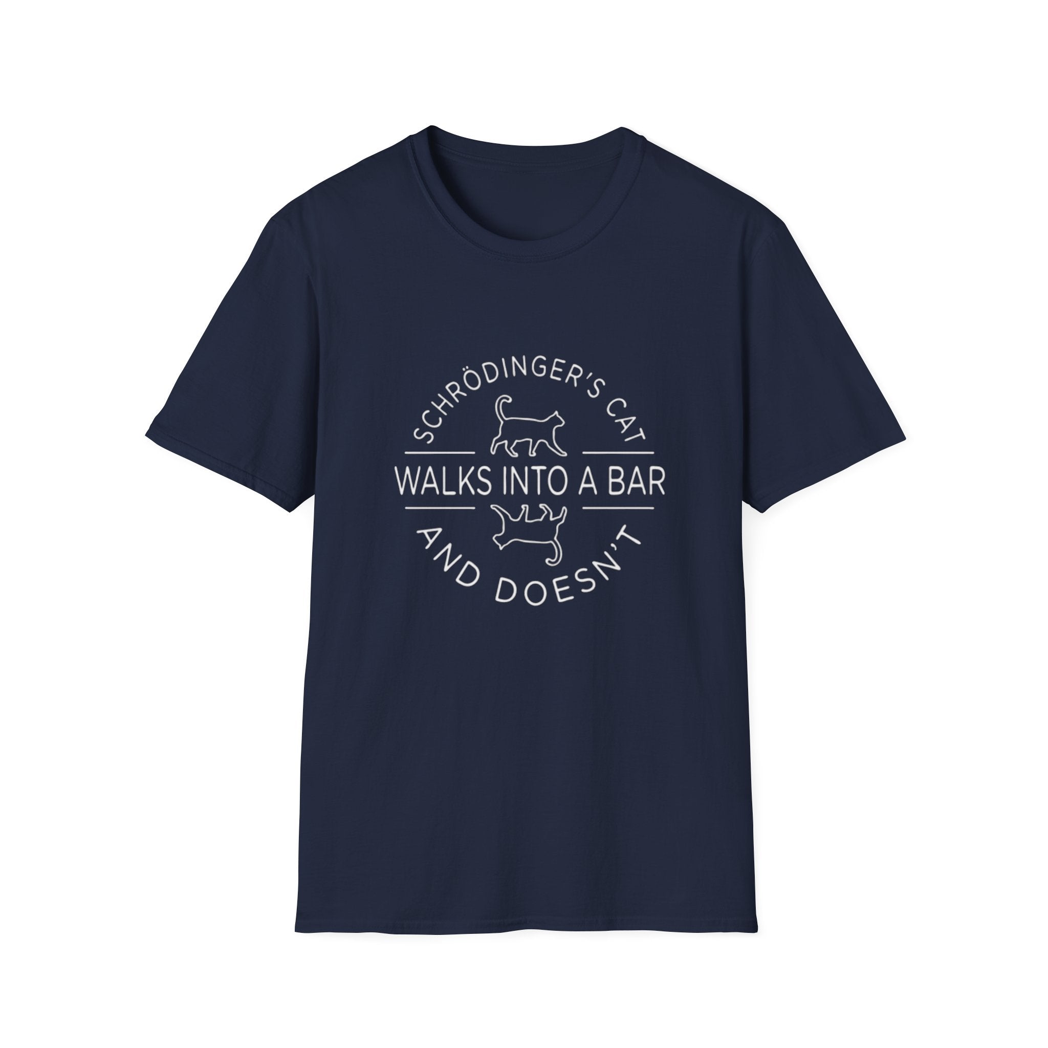 Schrodinger's Cat Science Tee, T-Shirt | Funny Cat Physics Shirt