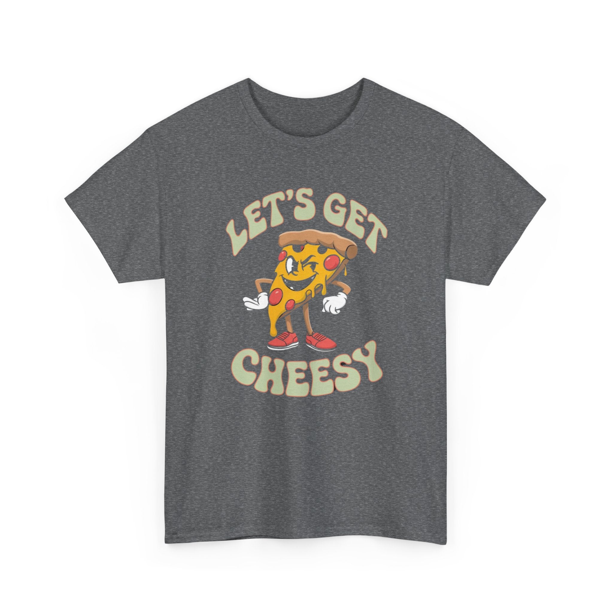 Funny Pizza Unisex Tee, Let's Get Cheesy Shirt, Pizza Lover Gift, Cute Foodie T-Shirt, Food Pun Top, Men Women Pizza Tee
