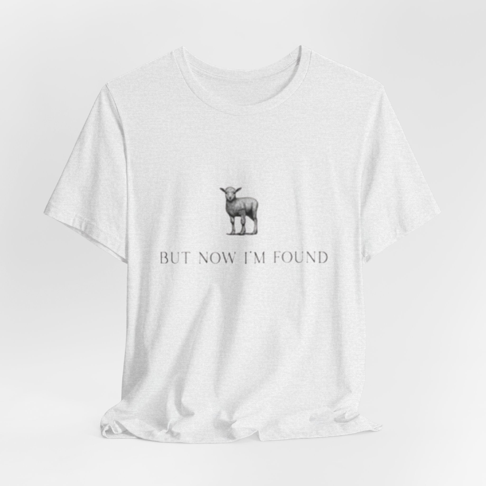 Lamb Illustration with "But Now I'm Found" Tee | christian tee, Jesus shirt, Spiritual shirt,