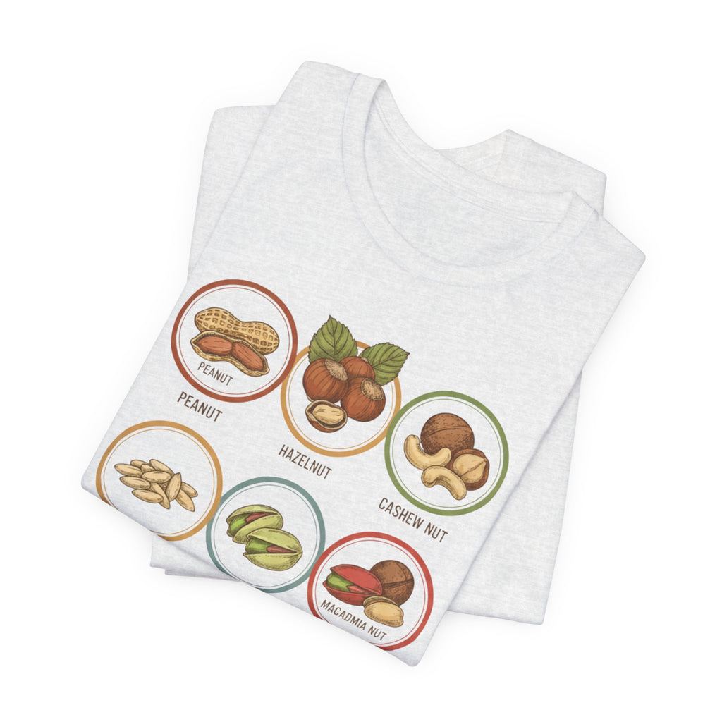 Tree Nut Food Icons T-Shirt | Funny tree nut shirt, Best in show tee, Illustrations