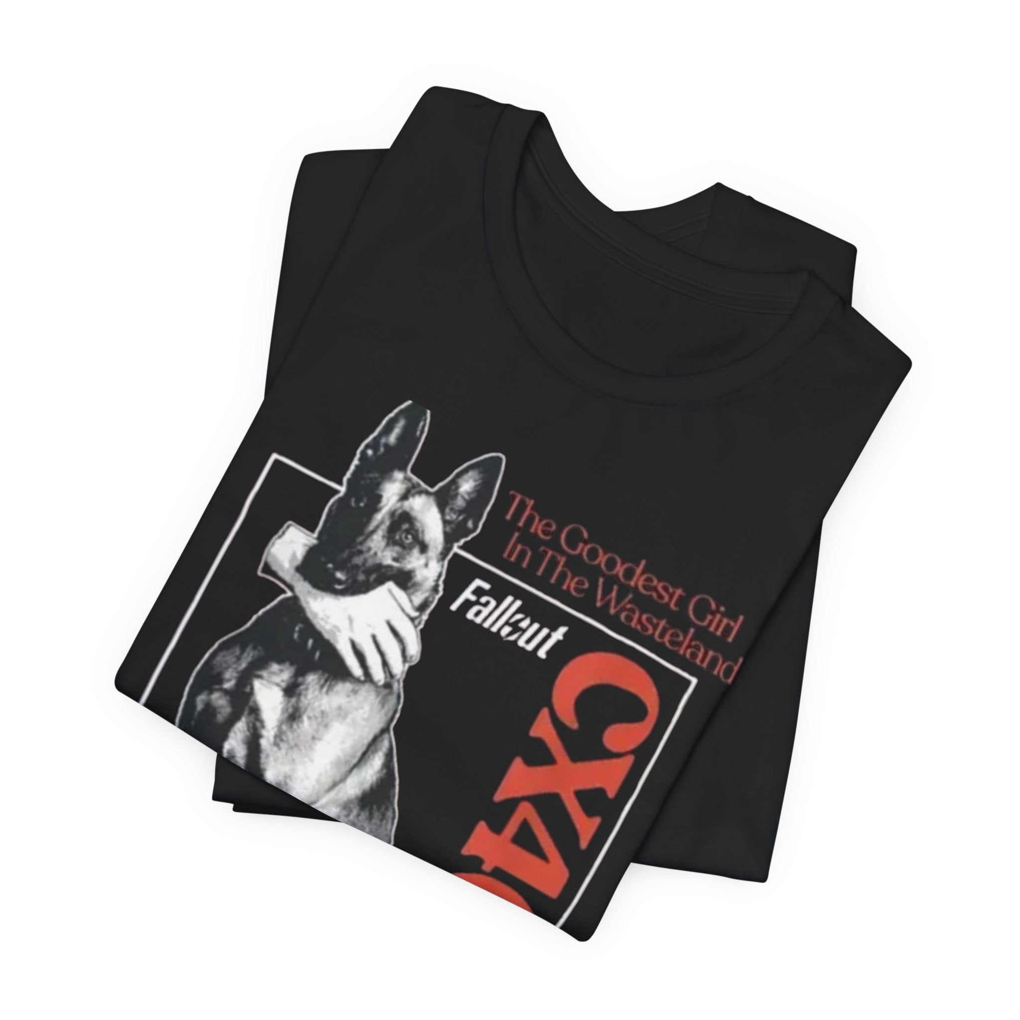 Fallout , Belgian Malinios Dog Protection Tee — Vintage German Shepherd 'CX404' Graphic T-Shirt