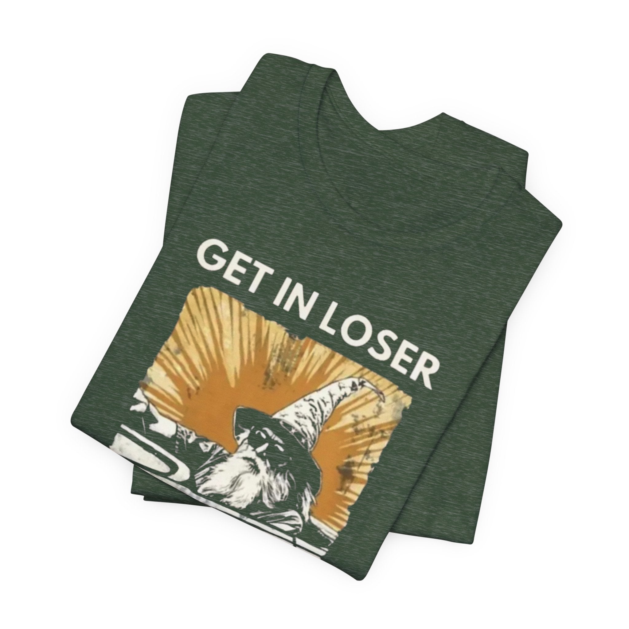 Wizard  Illustration Get in Loser We're Playing D&D T-Shirt | RPG Tee