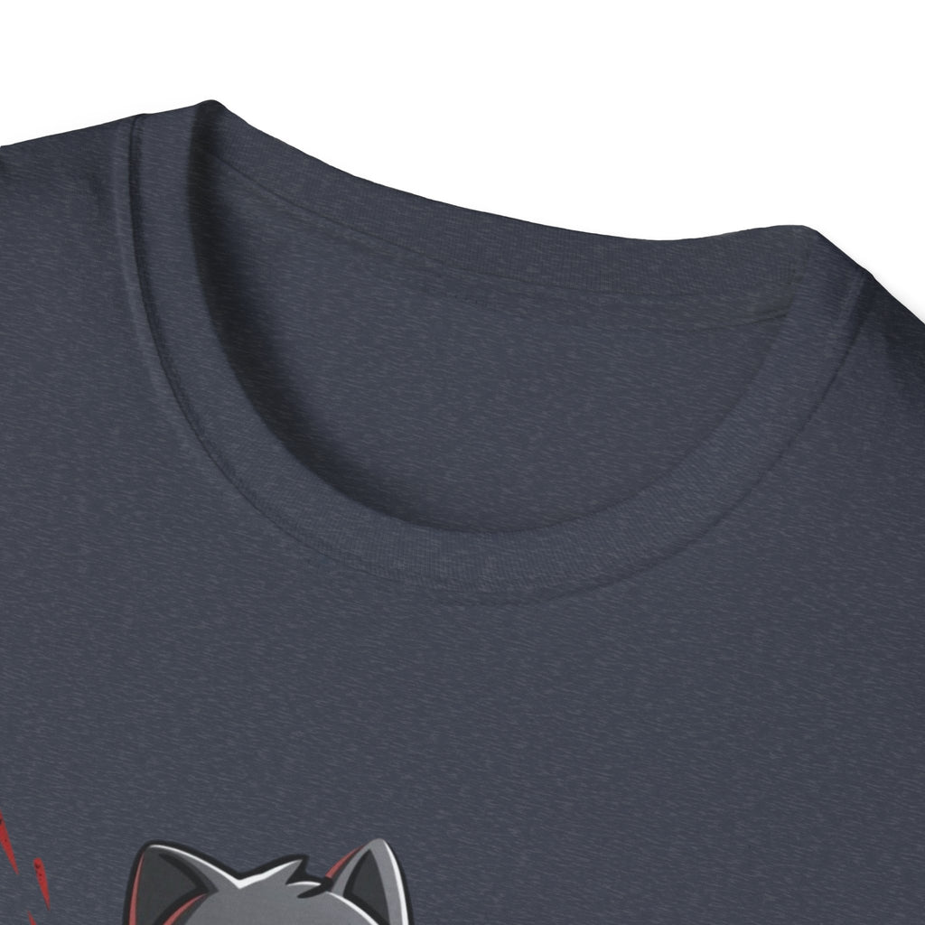 Anti-Murder Juice Cat T-Shirt | Cute Dark Humor Coffee Tee