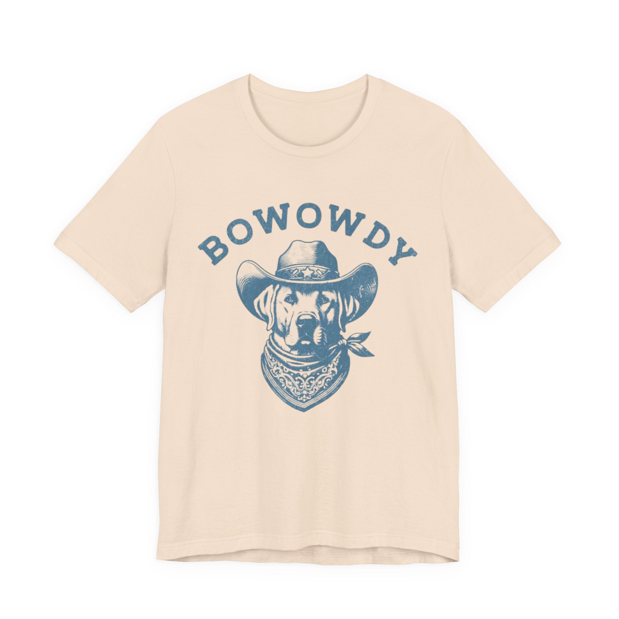 Bowowdy Dog Cowboy Tee | Western Dog Illustration, Bandana Hat