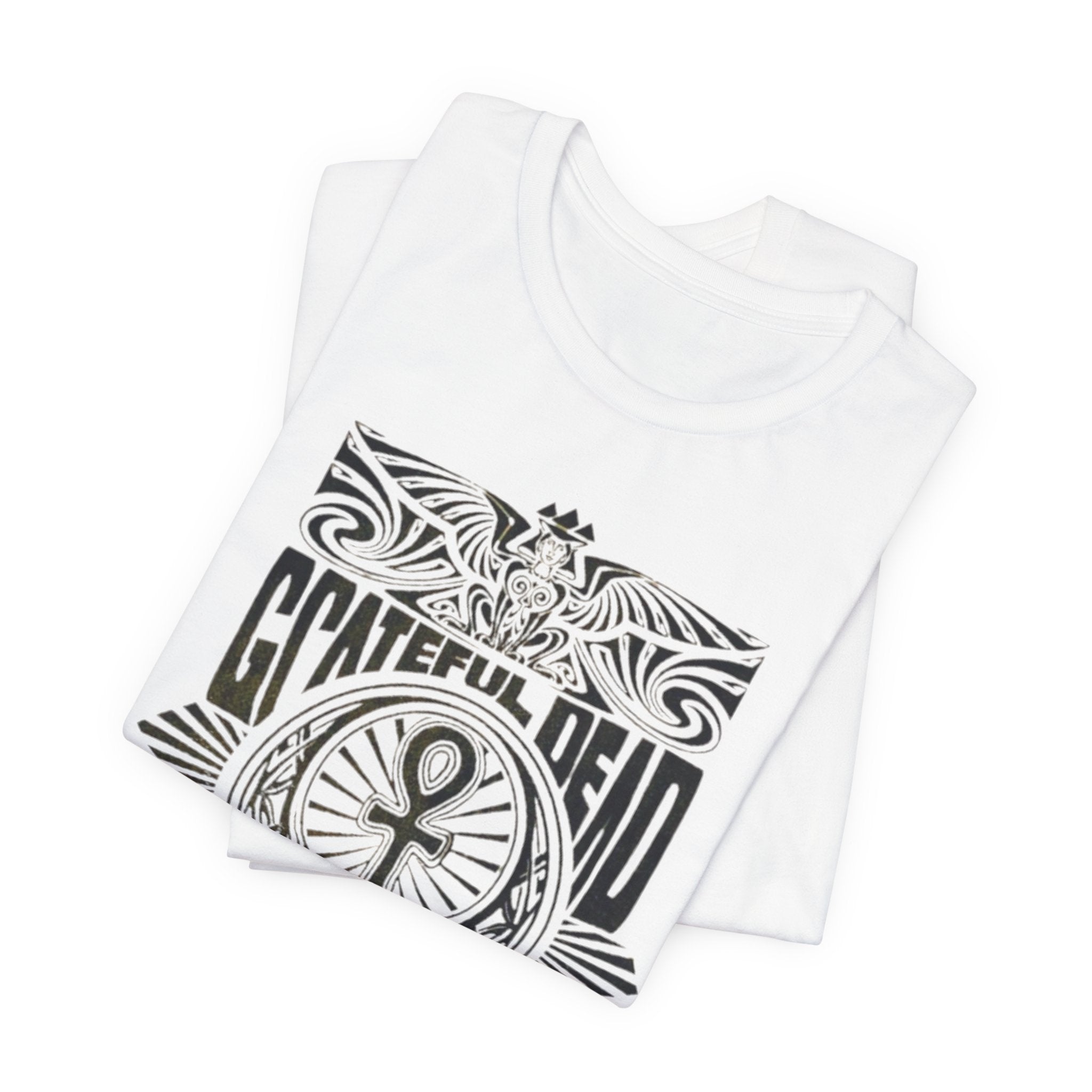 Grateful Dead Skull Ankh Graphic Tee | Vintage Band Poster Style