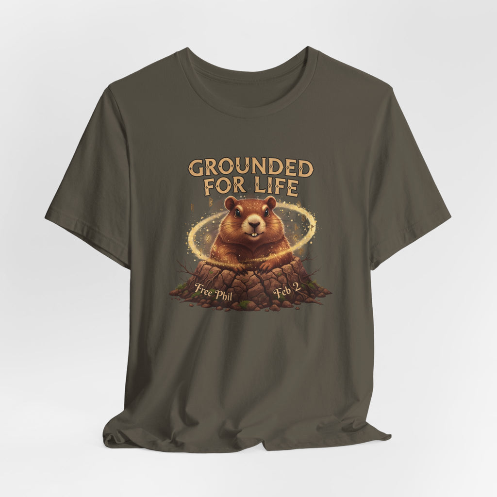 Grounded For Life Groundhog  tee | groundhog illustration shirtstration