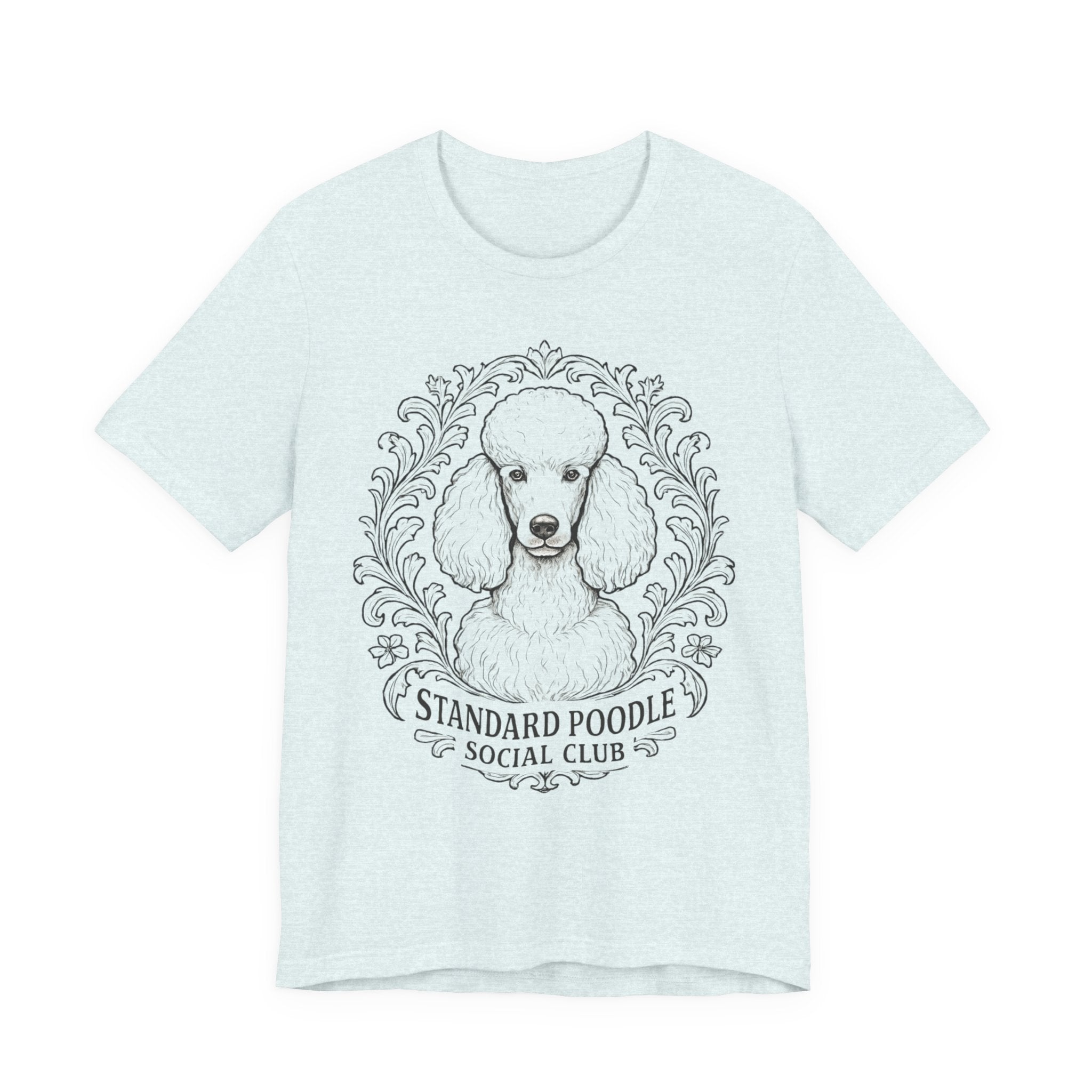 Standard Poodle Social Club Tee, Dog Lover Shirt, Pet Owner Gift, Canine Apparel, Animal Lovers T-Shirt, Unisex Short Sleeve Top