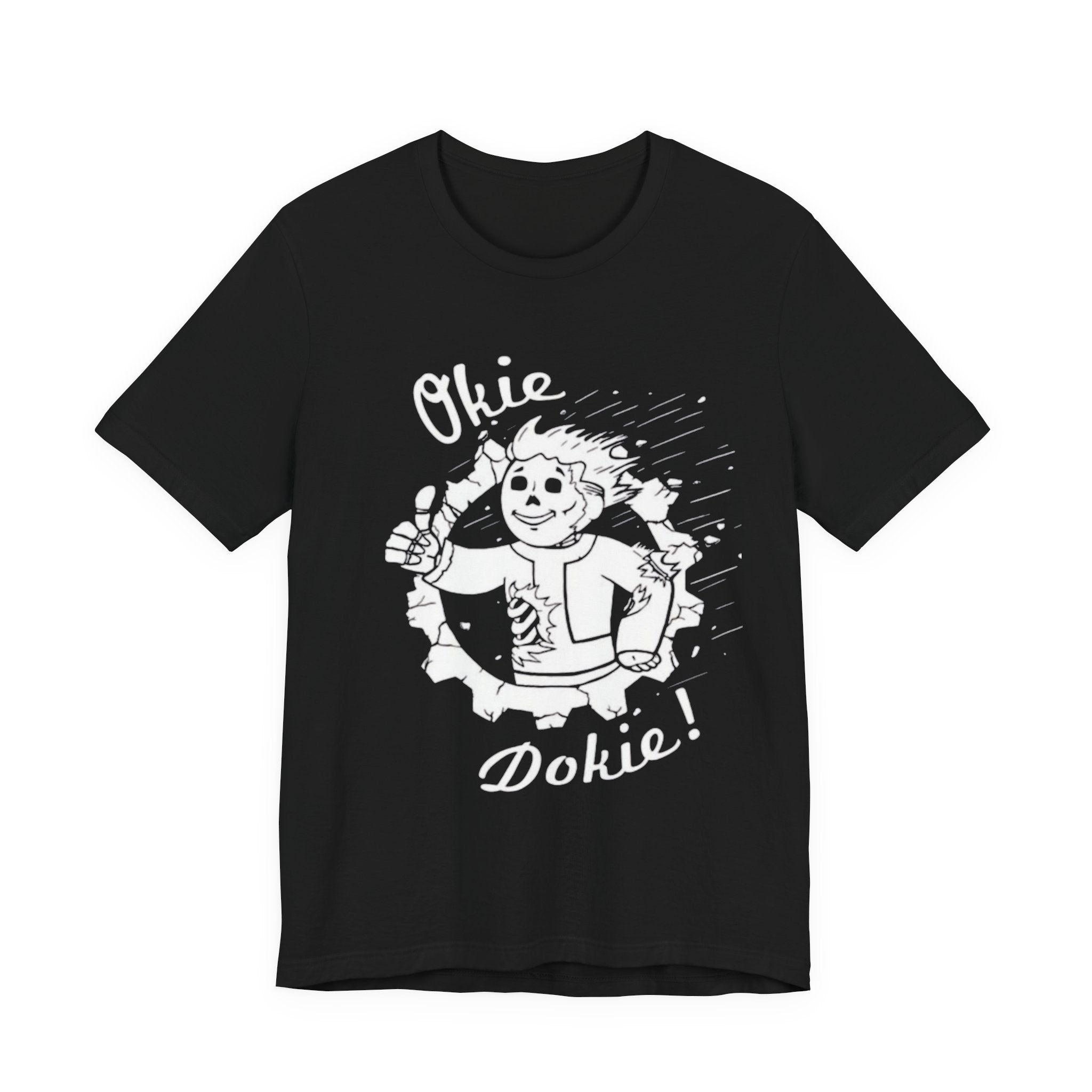 Okie Dokie! Retro Thumbs-Up Graphic Tee, Fallout tee