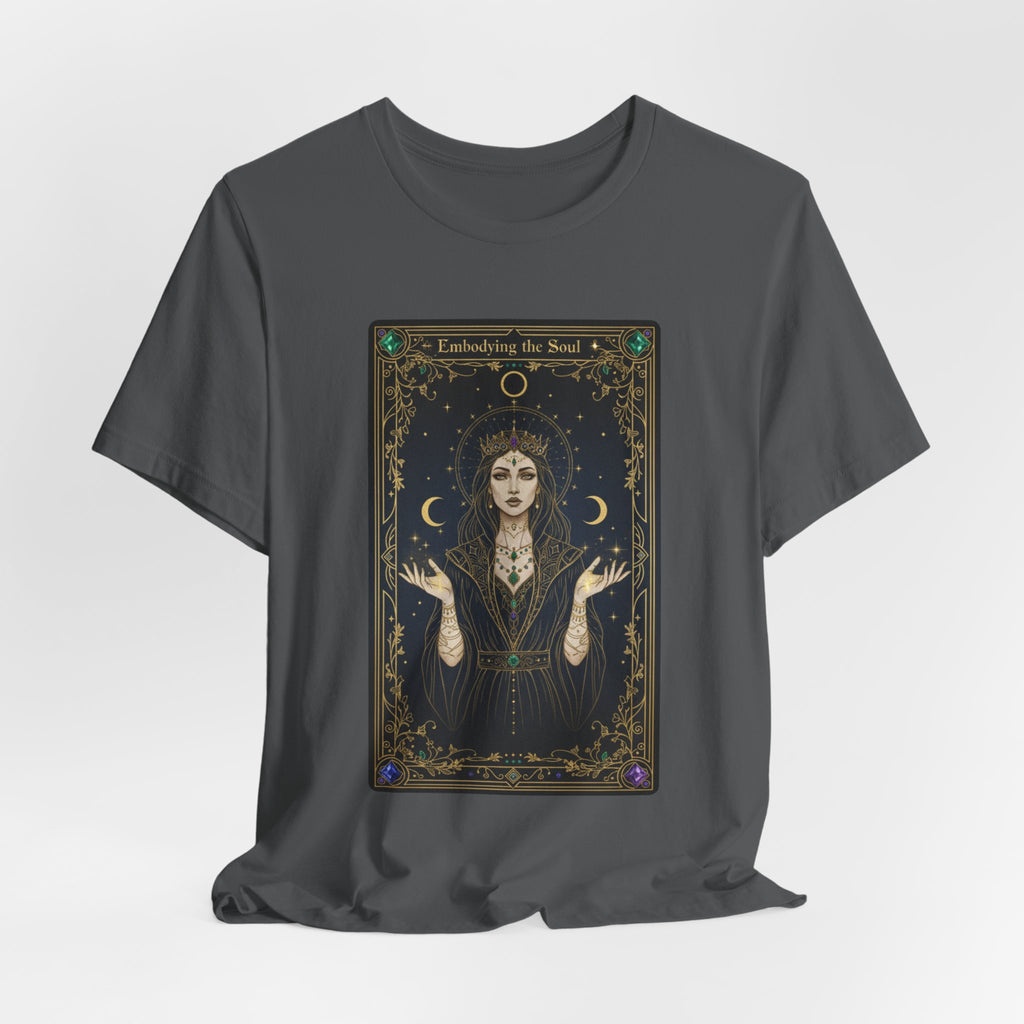 Moon Priestess Tarot Card T-Shirt | modern tarot apparel, classic tarot style