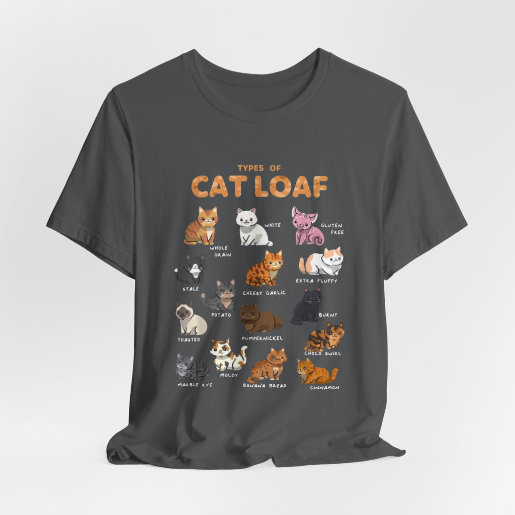 Types of Cat Loaf T-Shirt | Cute Cat Pose Illustration, Cat Lover Tee