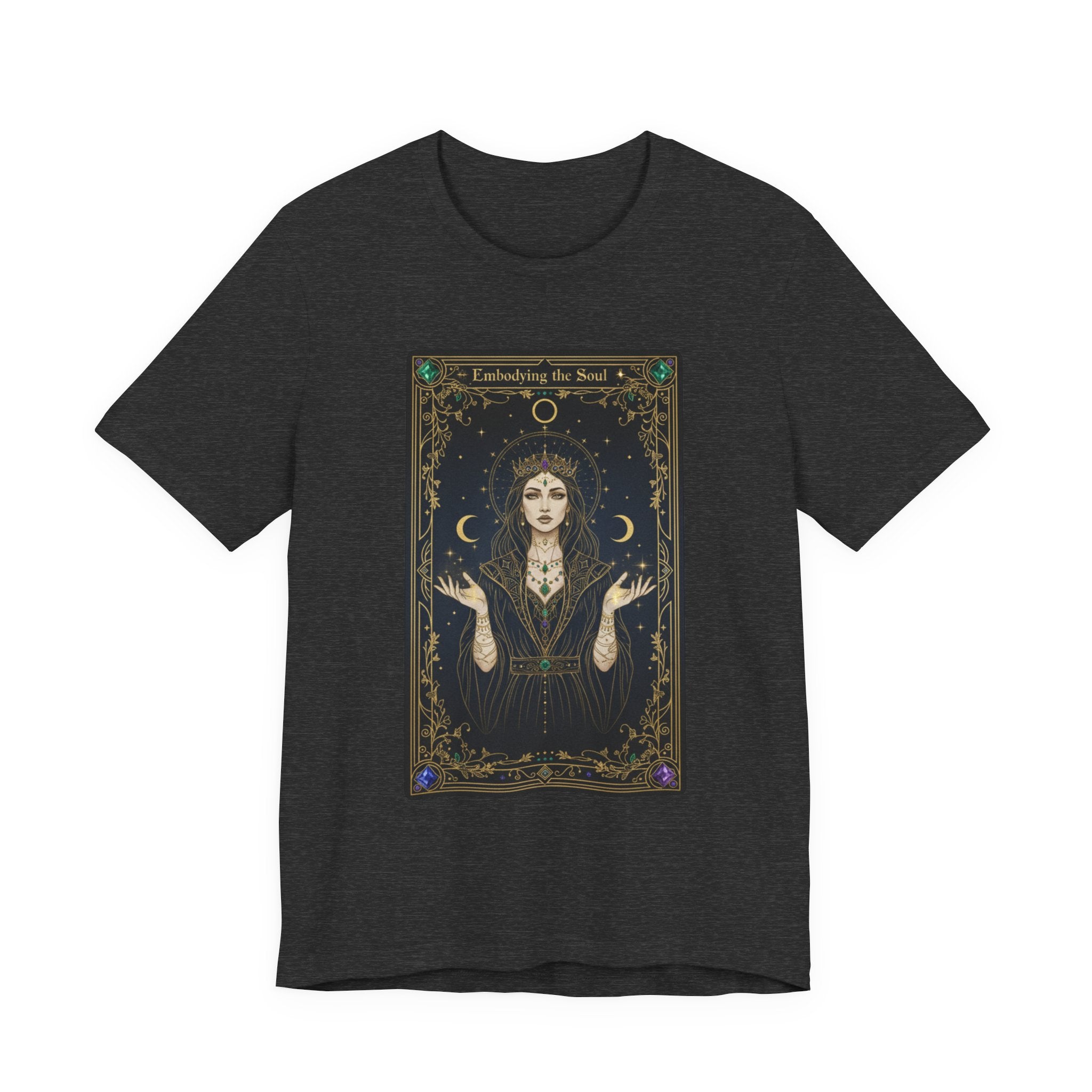 Moon Priestess Tarot Card T-Shirt | modern tarot apparel, classic tarot style