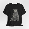 Cat Hug T-Shirt — Cute Vintage Cat Illustration Tee