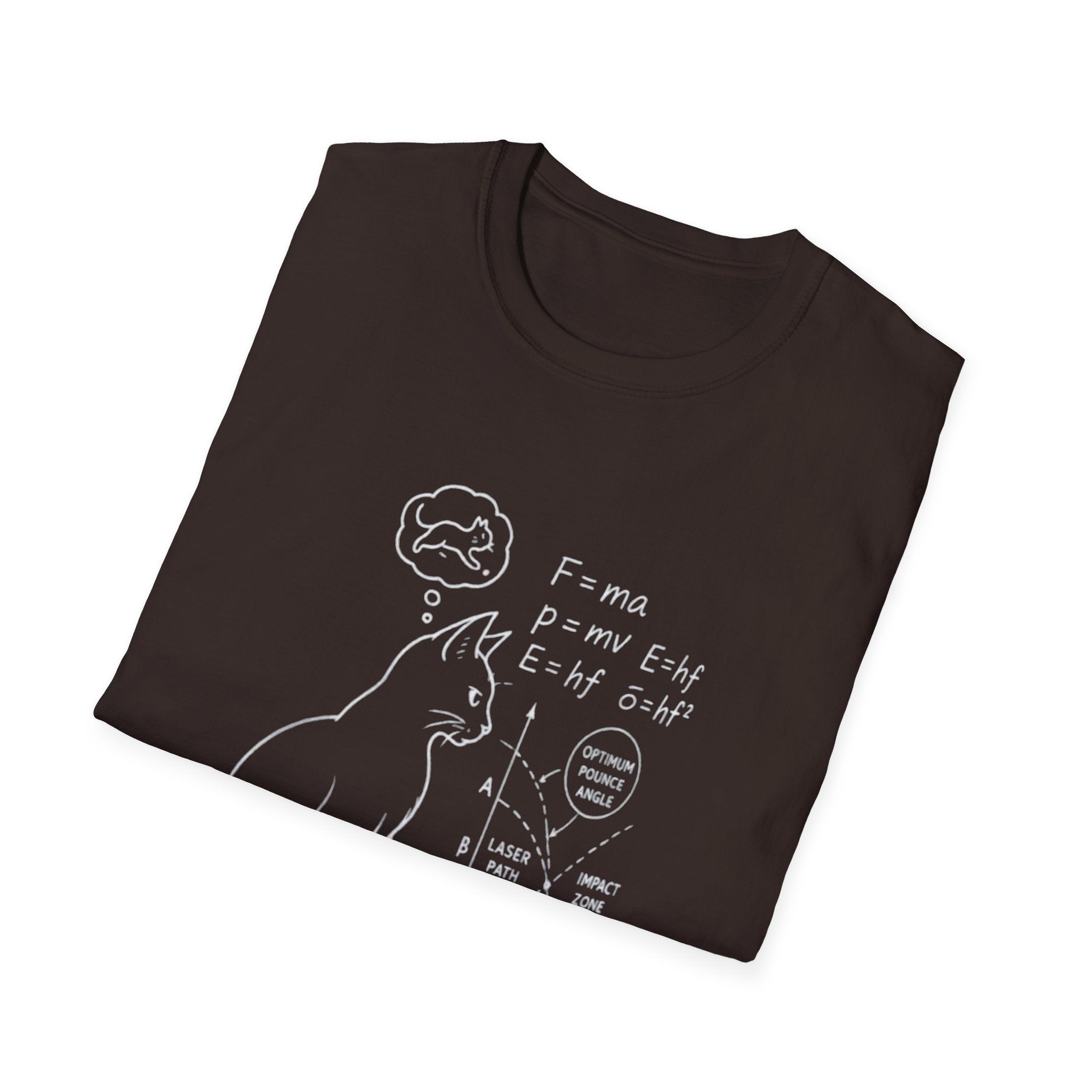 Schrödinger Cat Diagram T-Shirt | Quantum Physics Cat Tee