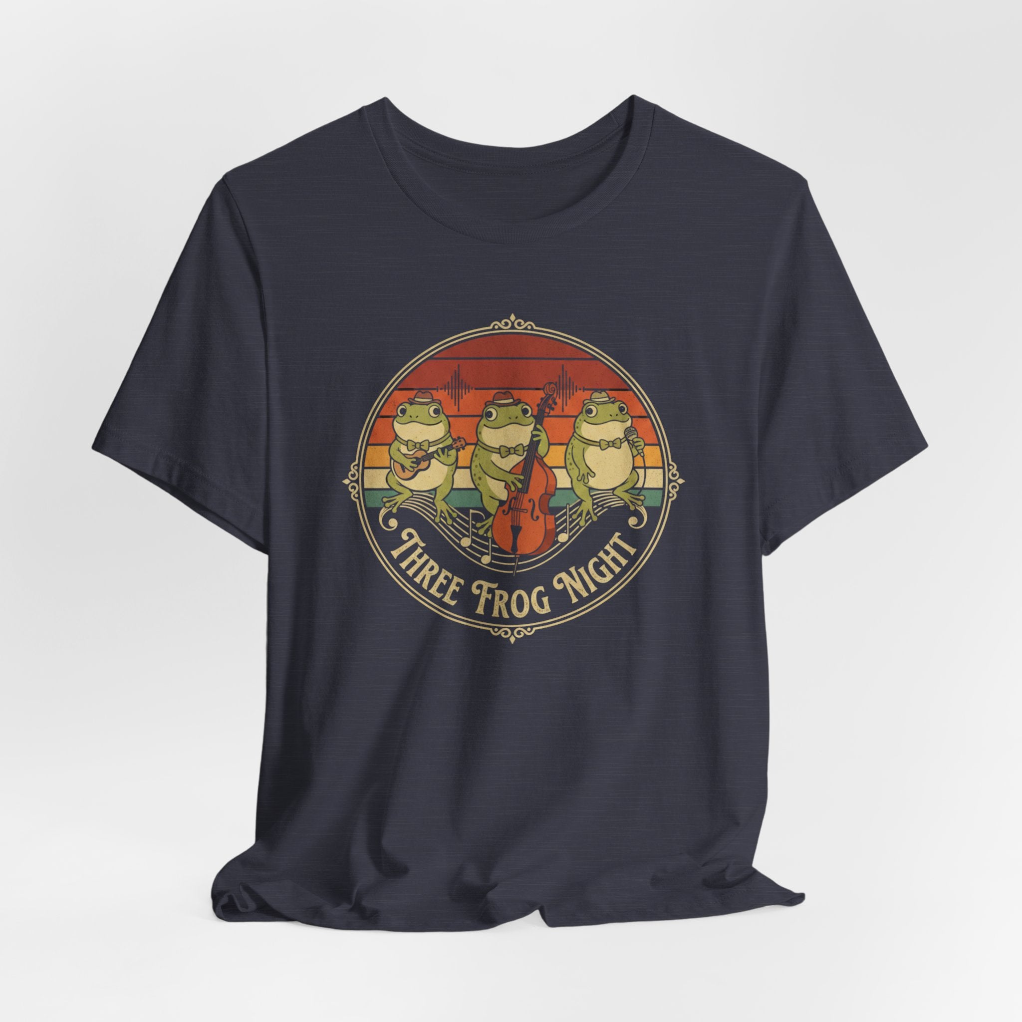 Three Frog Night T-Shirt | Retro Frog Band Graphic Tee