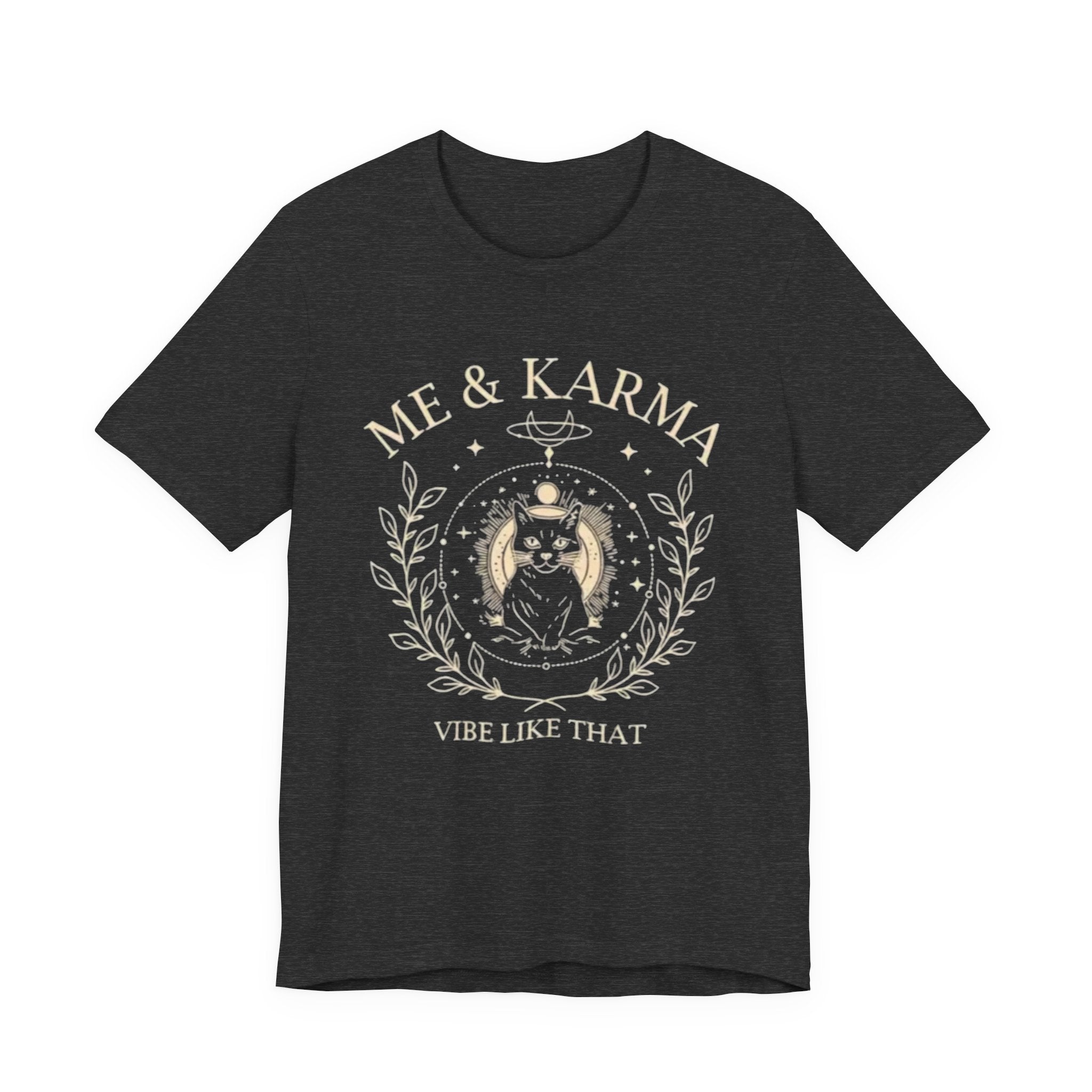 Karma Vibes Tee, Spiritual T-Shirt, Boho Shirt, Yoga Apparel, Gift for Her, Casual Fashion