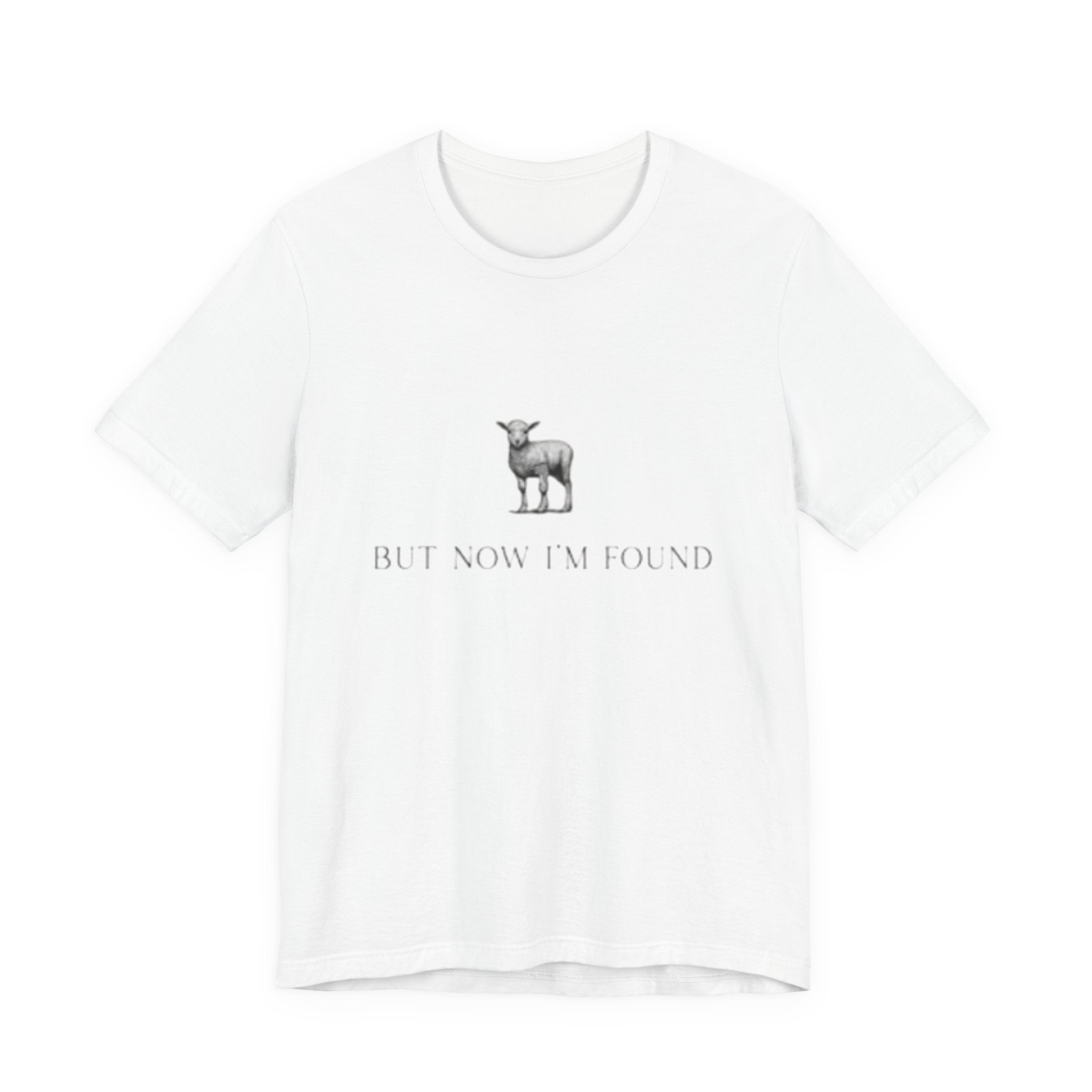 Lamb Illustration with "But Now I'm Found" Tee | christian tee, Jesus shirt, Spiritual shirt,