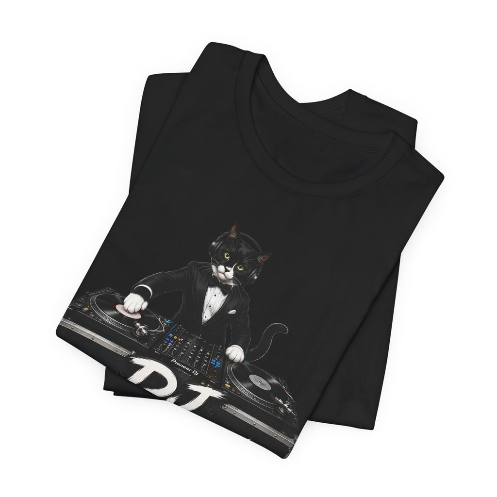 DJ Whiskers Cat DJ T-Shirt