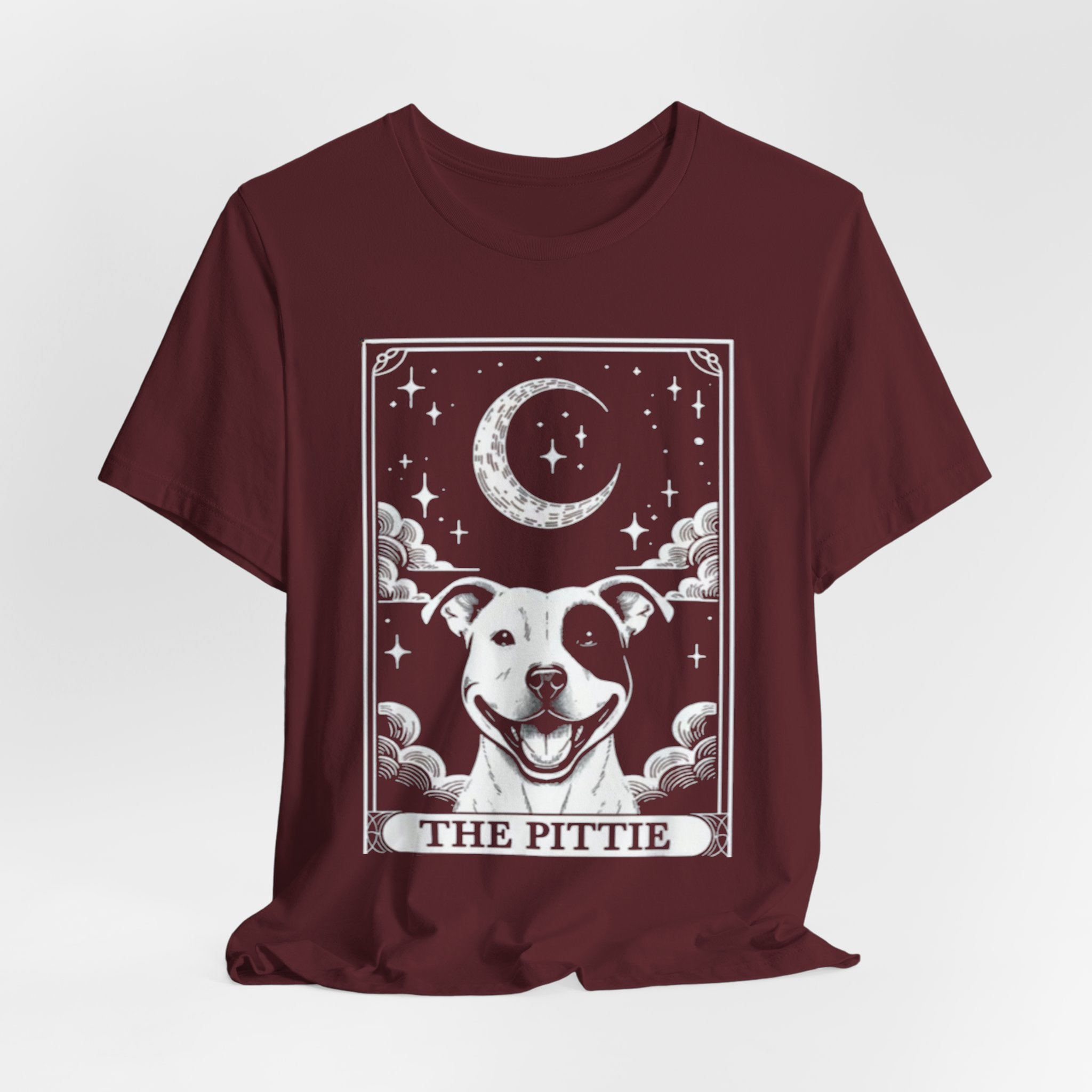 The Pittie Moon Illustration T-Shirt | Pitbull Dog Tee