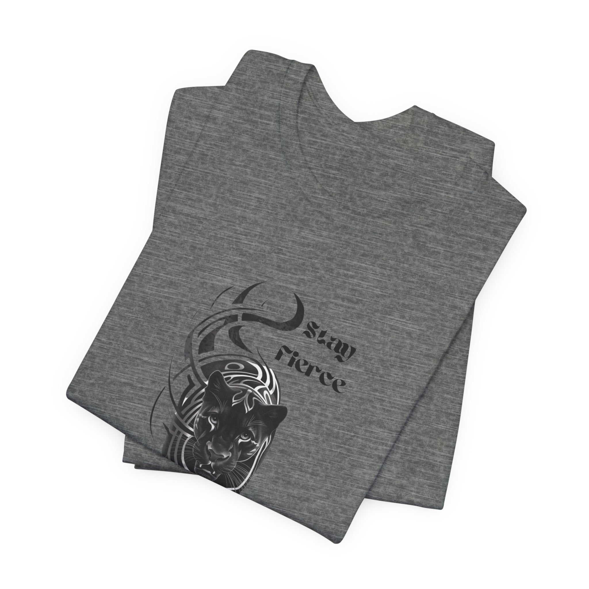 Stay fierce, Black Panther Motivational Inspirational  Bella Canvas soft Unisex Jersey Short Sleeve Tee