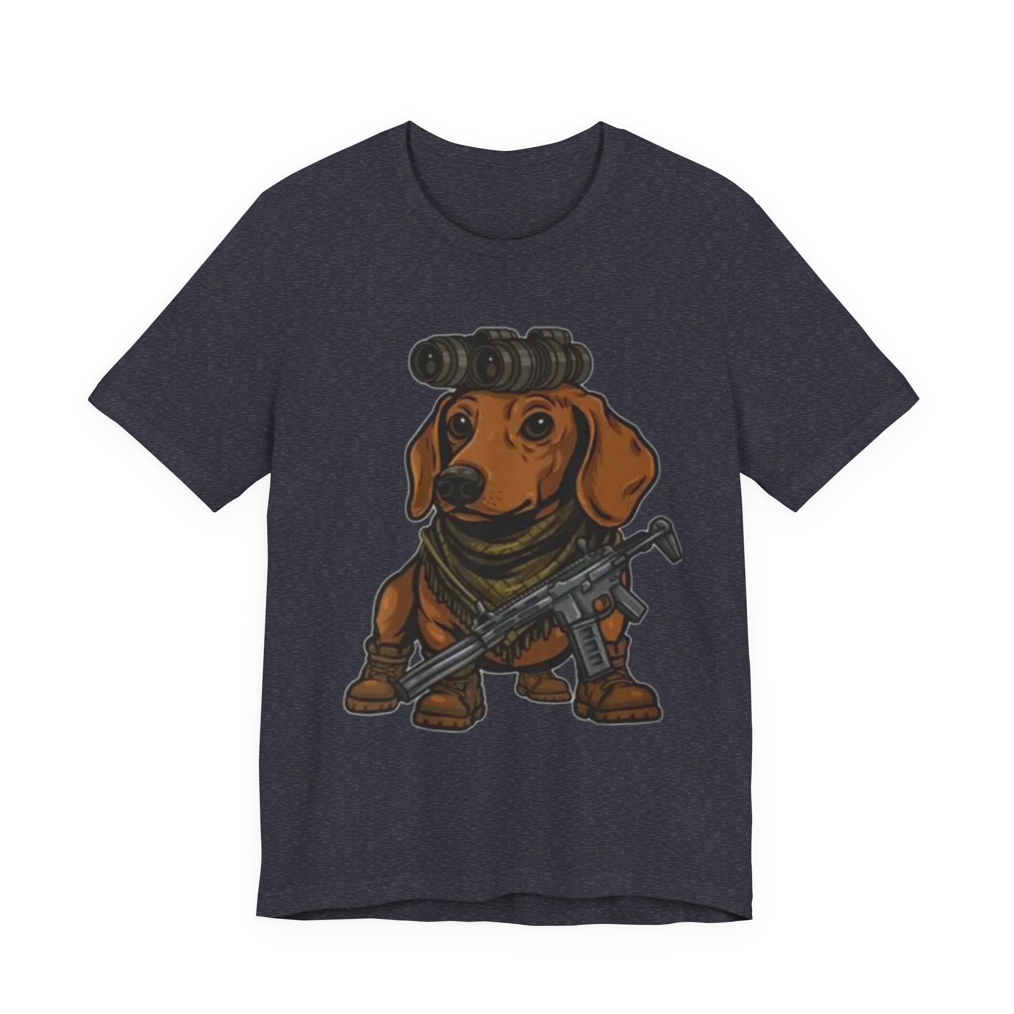 Dachshund Tactical Tee — Cute Sniper Dog Graphic T-Shirt