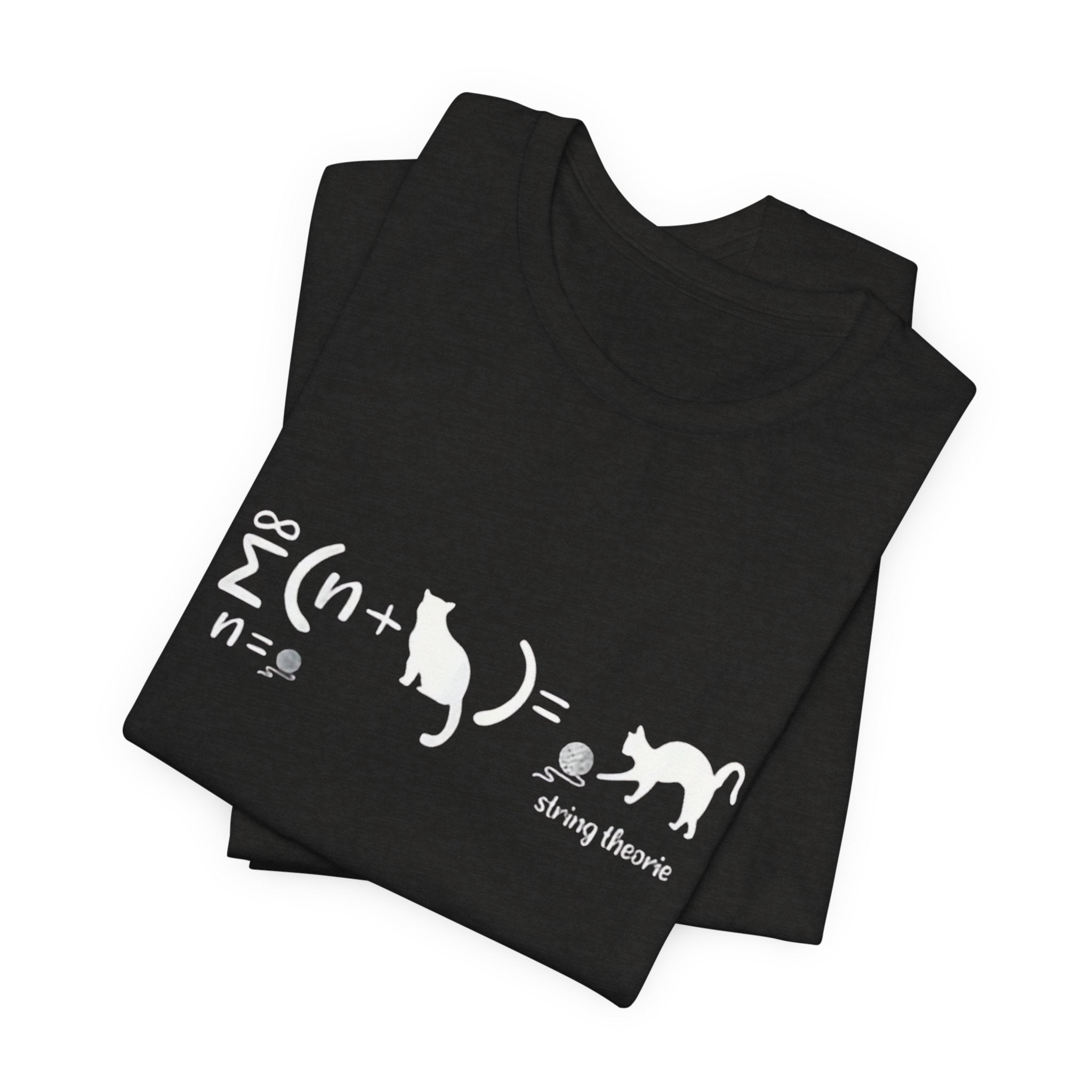 Cat String Theory T-Shirt | Math Physics Humor Tee