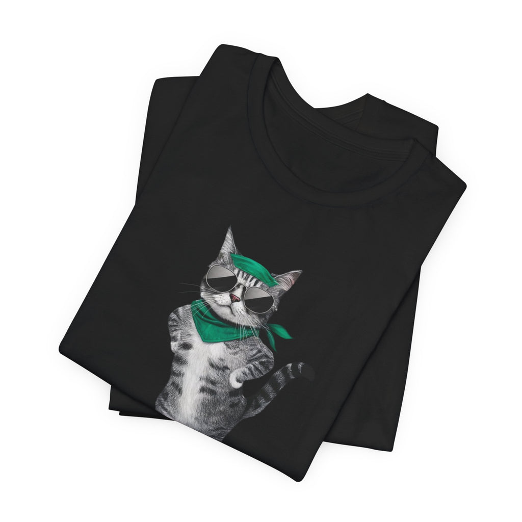 Skateboarding Cat Tee | Cool Cat on Skateboard Shirt