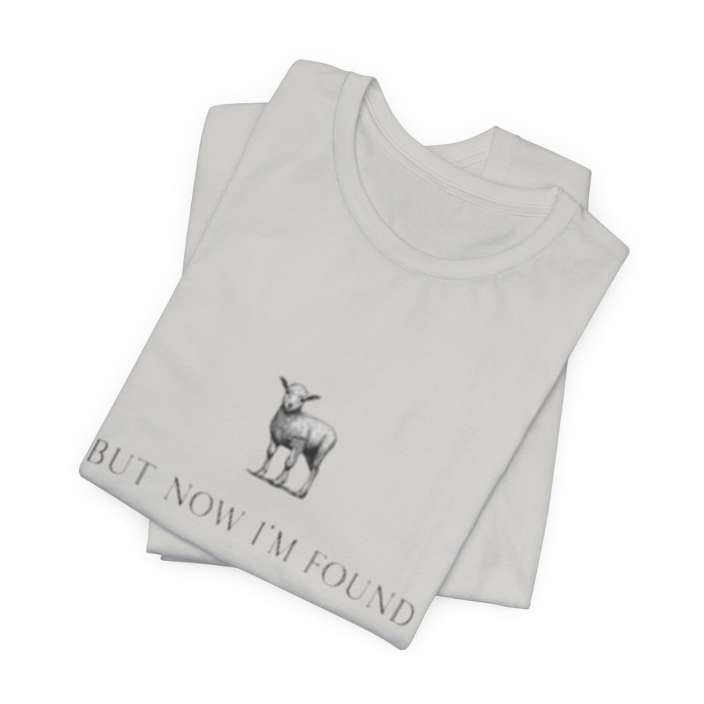 Lamb Illustration with "But Now I'm Found" Tee | christian tee, Jesus shirt, Spiritual shirt,