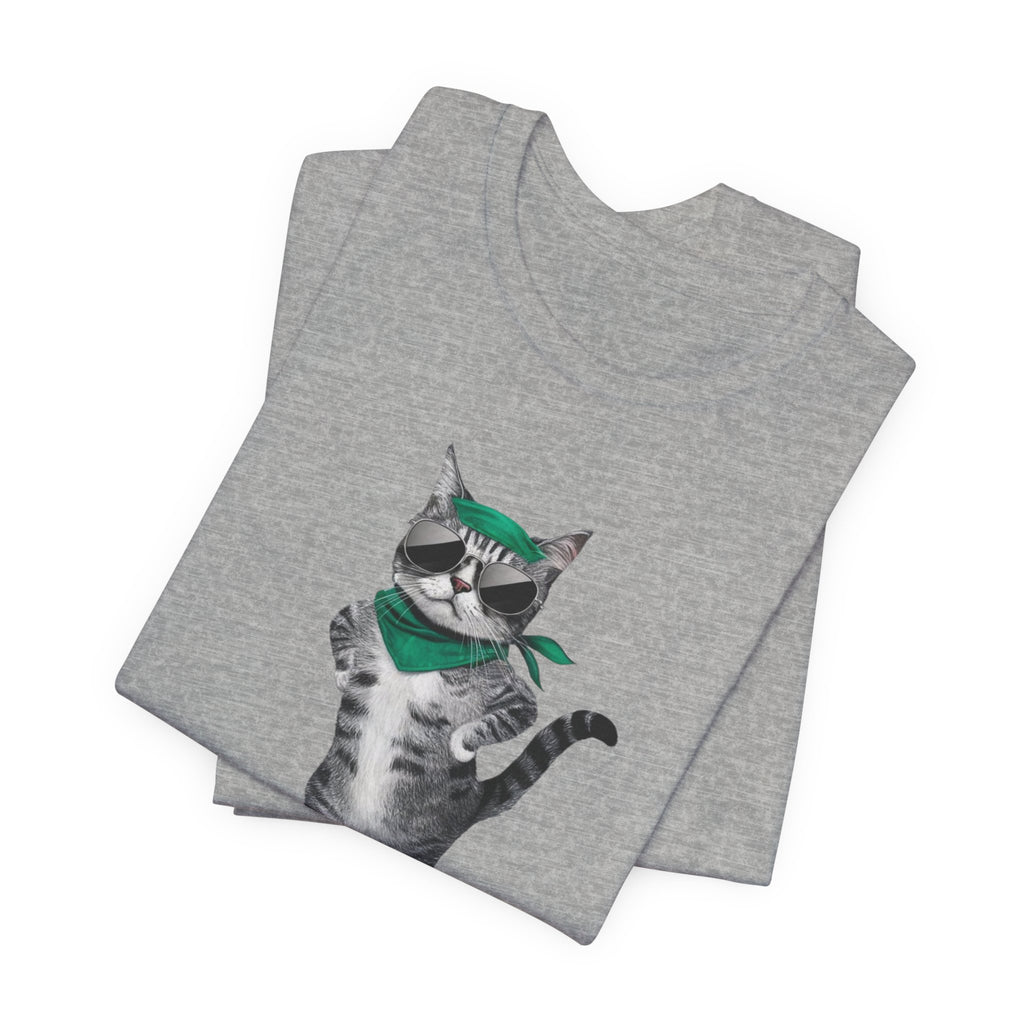 Skateboarding Cat Tee | Cool Cat on Skateboard Shirt