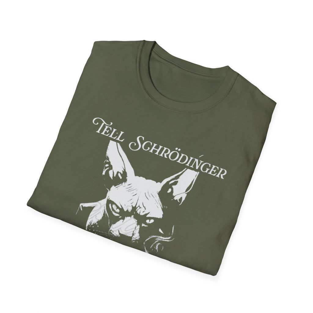 Tell Schrödinger I Survived Cat Graphic Tee