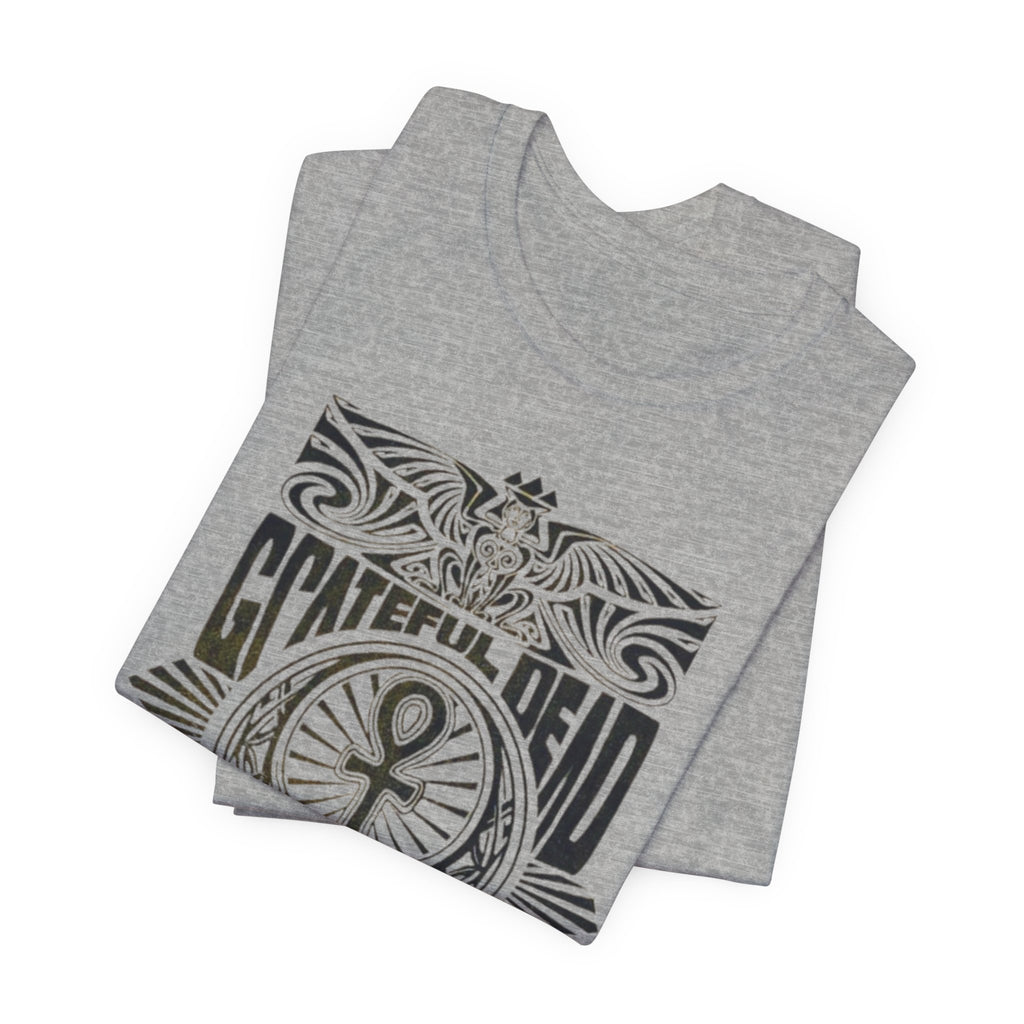 Grateful Dead Skull Ankh Graphic Tee | Vintage Band Poster Style