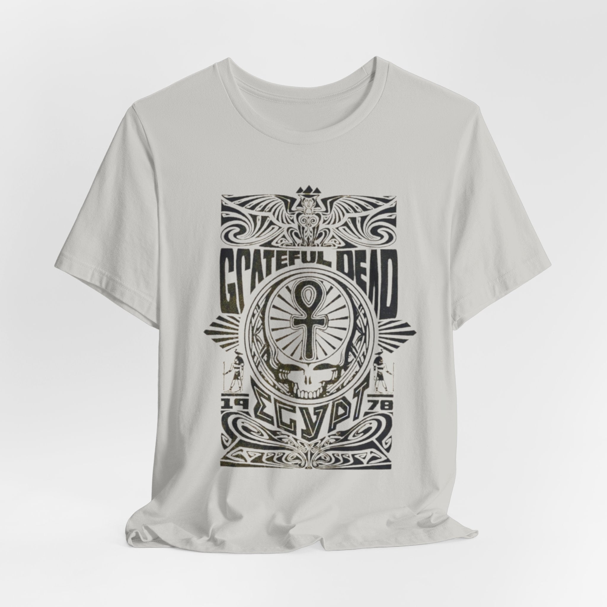 Grateful Dead Skull Ankh Graphic Tee | Vintage Band Poster Style
