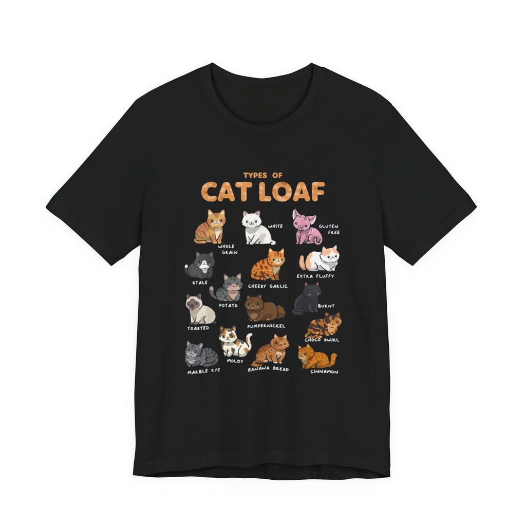 Types of Cat Loaf T-Shirt | Cute Cat Pose Illustration, Cat Lover Tee