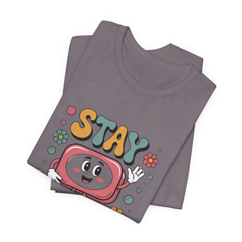 Stay Weird Unisex Jersey Tee - Fun Casual Fashion, Unique Gift, Friendship, Self-Expression, Cool Graphic Shirt