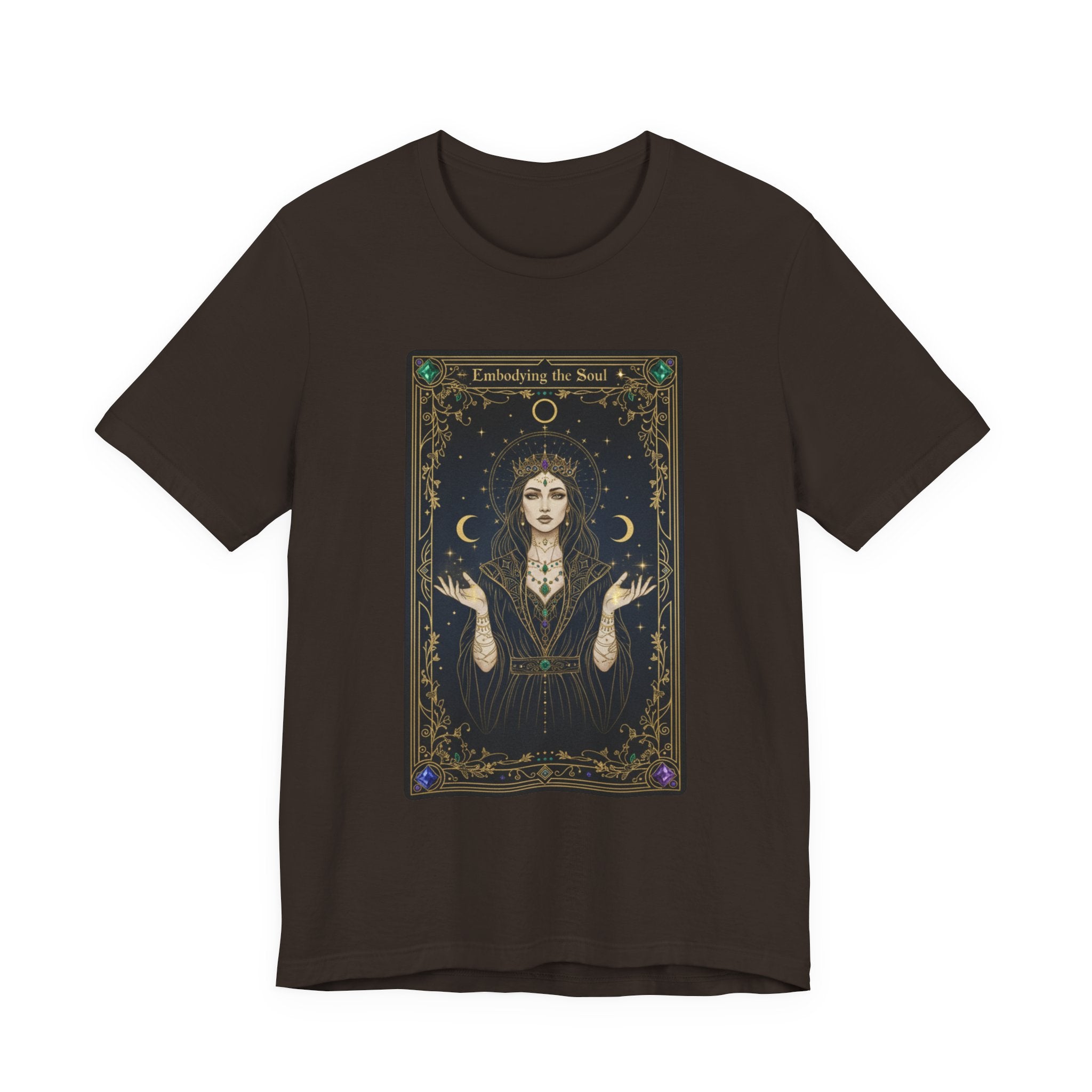 Moon Priestess Tarot Card T-Shirt | modern tarot apparel, classic tarot style