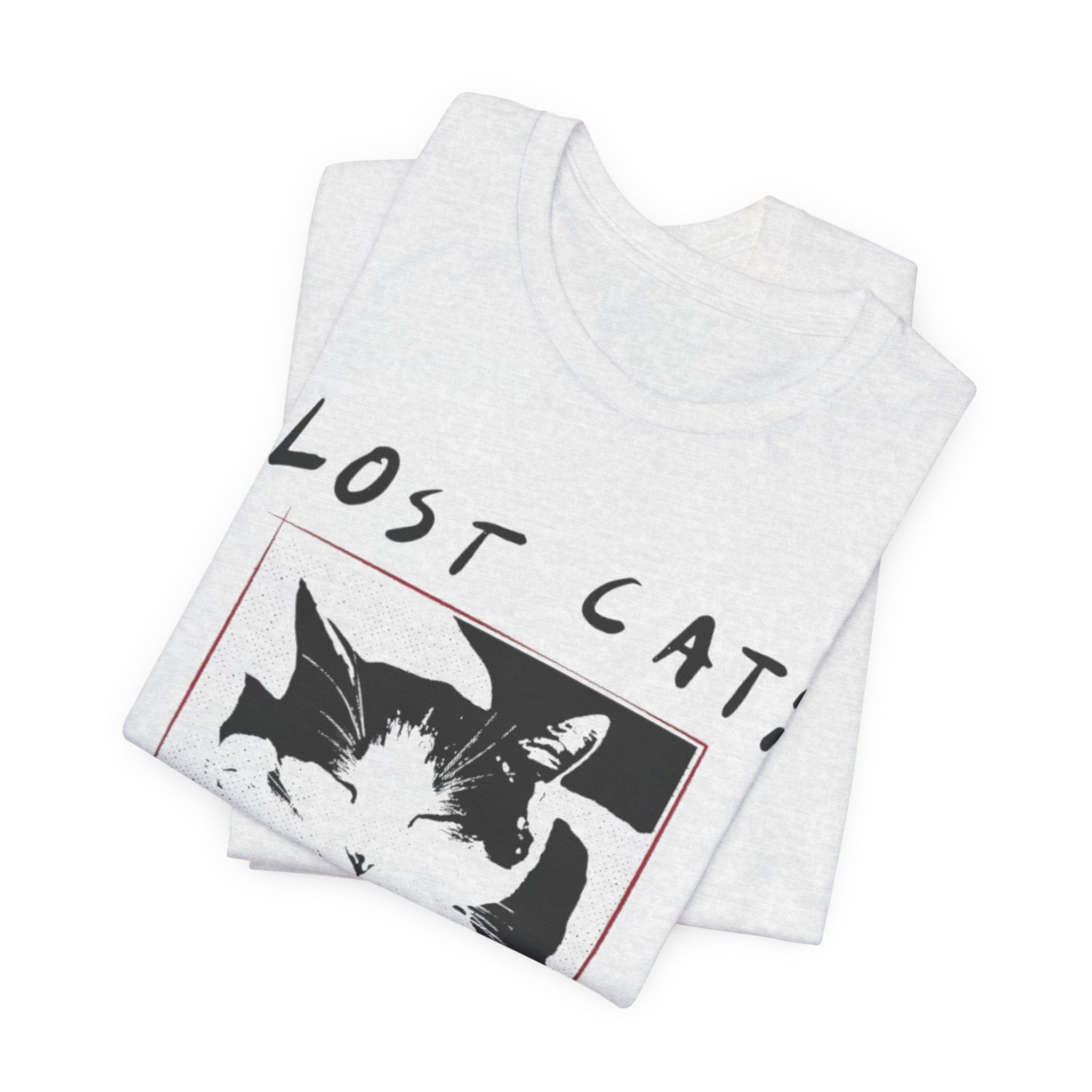 Lost Cat Poster Tee — Schrodinger Cat Graphic T-Shirt