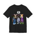 Disco Roller Cats T-Shirt | Three Cats on Roller Skates with Disco Ball
