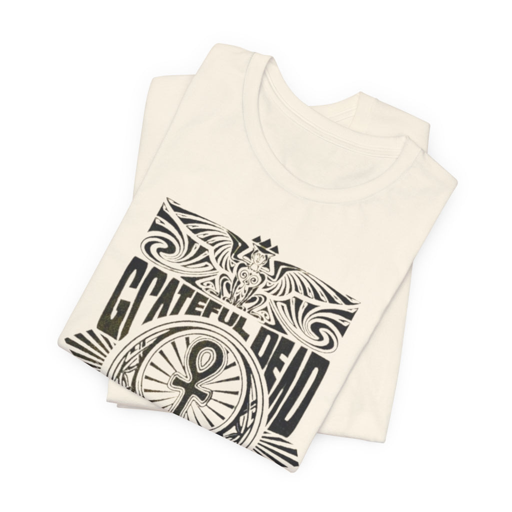 Grateful Dead Skull Ankh Graphic Tee | Vintage Band Poster Style