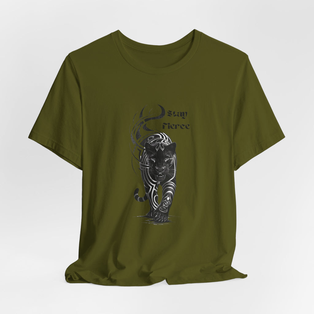 Stay fierce, Black Panther Motivational Inspirational  Bella Canvas soft Unisex Jersey Short Sleeve Tee
