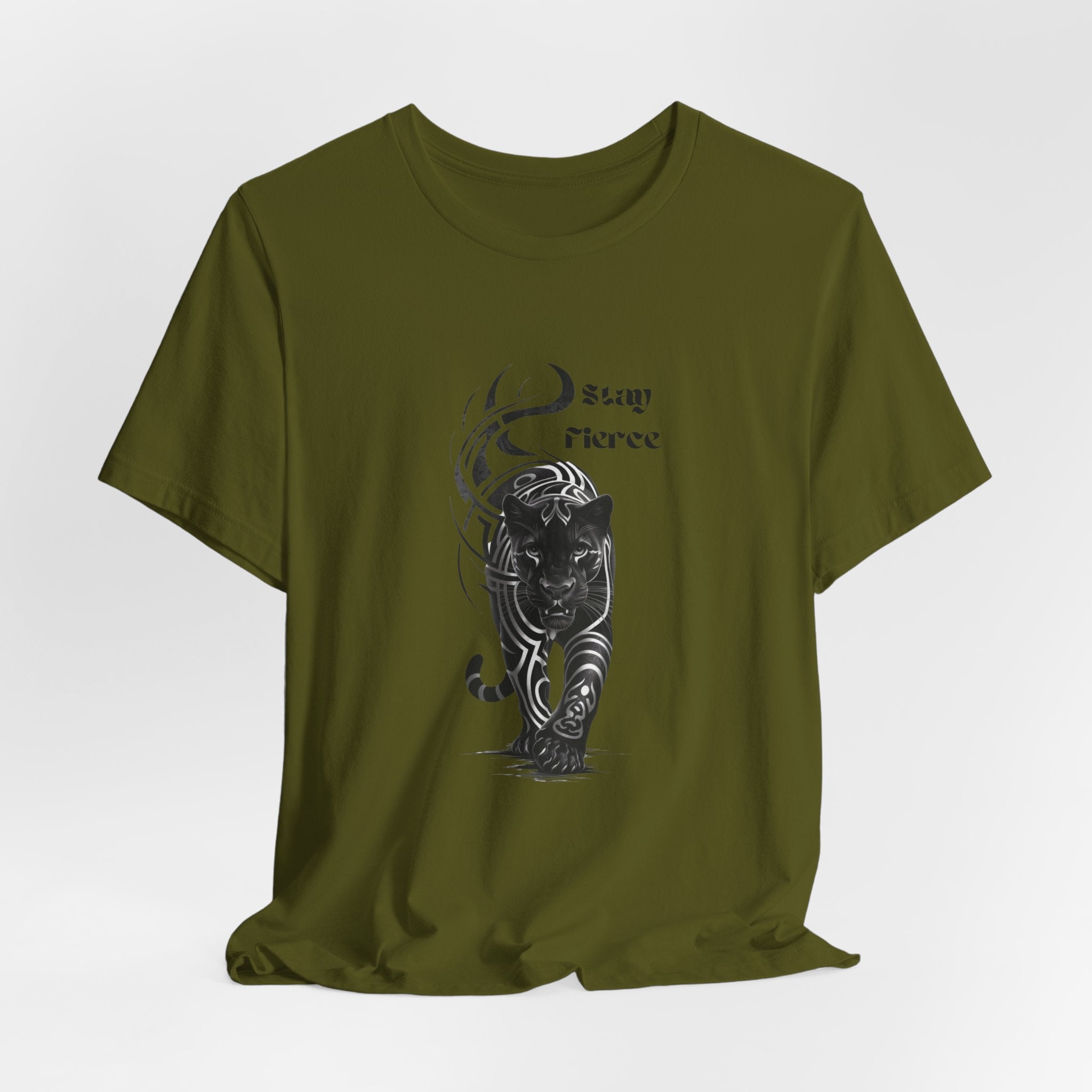 Stay fierce, Black Panther Motivational Inspirational  Bella Canvas soft Unisex Jersey Short Sleeve Tee