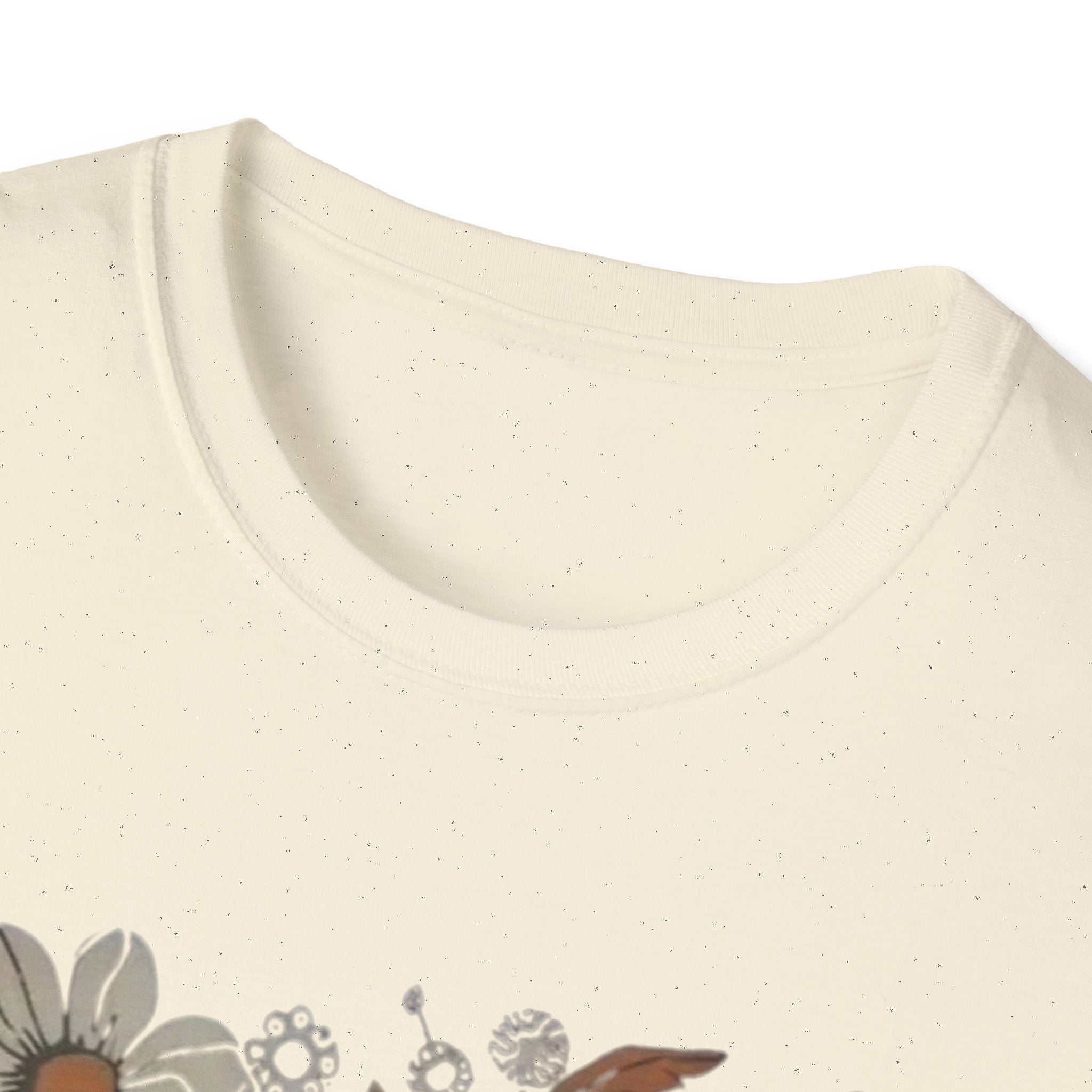 Botanical T-Shirt, Floral Tee, Lover Tee, Gift for Cat Owners, Nature-Inspired Apparel, Cute Animal Shirt, Casual Wardrobe Essential