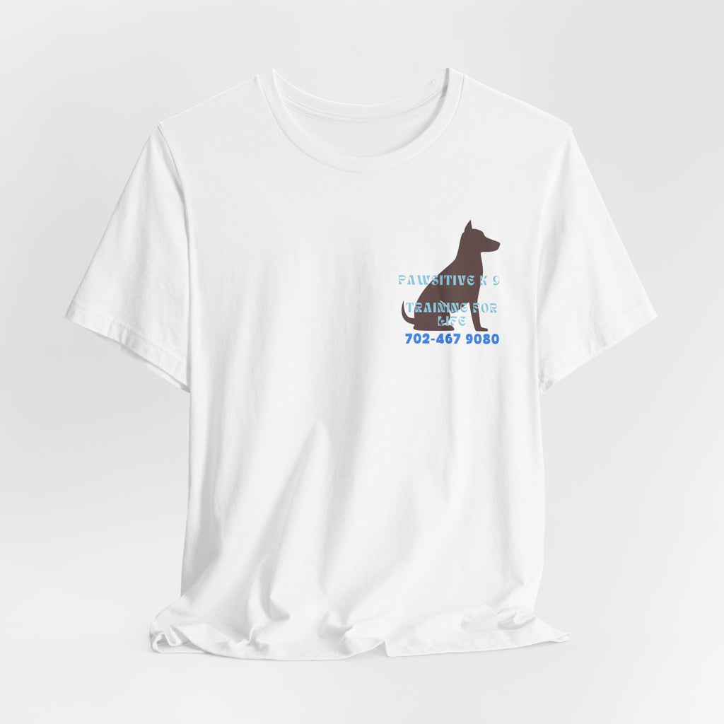 Dog Training T‑Shirt — “Pawsitive K9 Training for Life” Tee with Contact Number