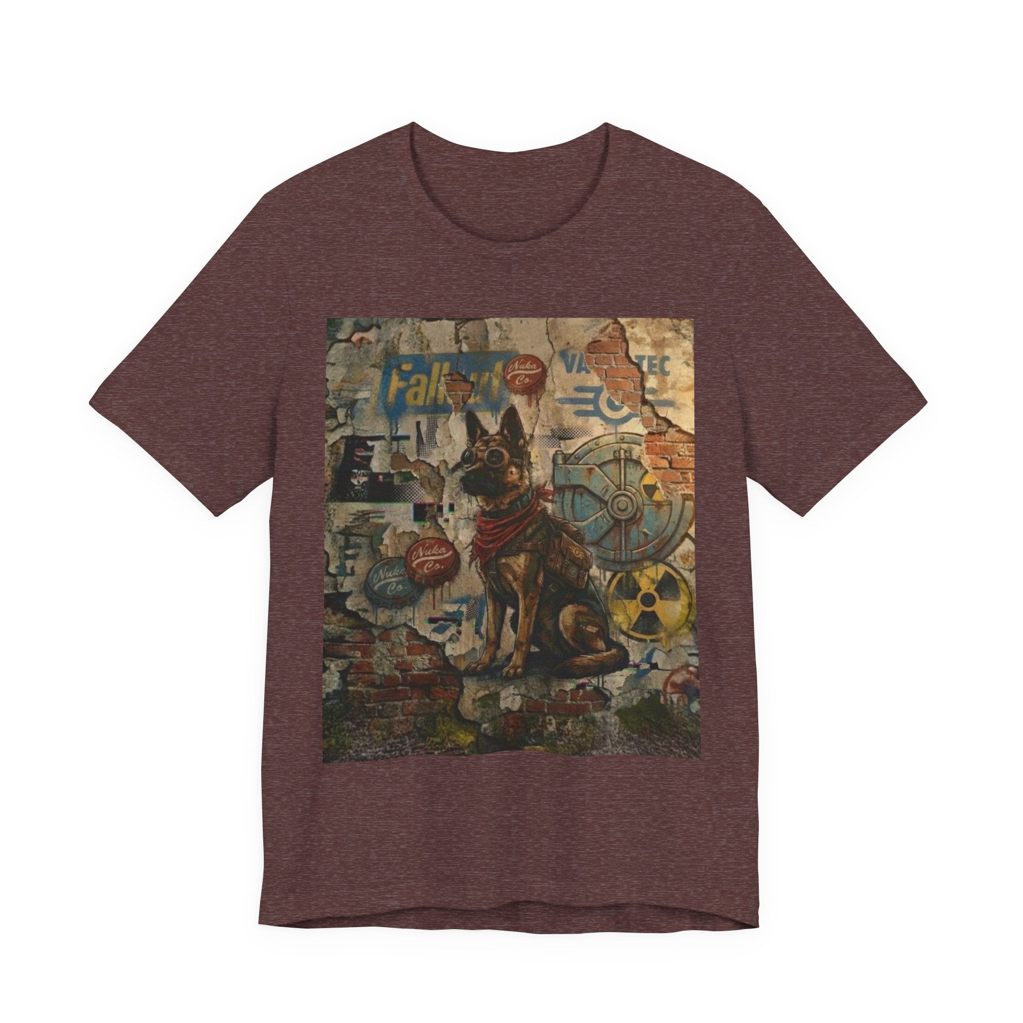 Fallout Dog Street Art T‑Shirt — Retro Post‑Apocalyptic Graffiti Tee