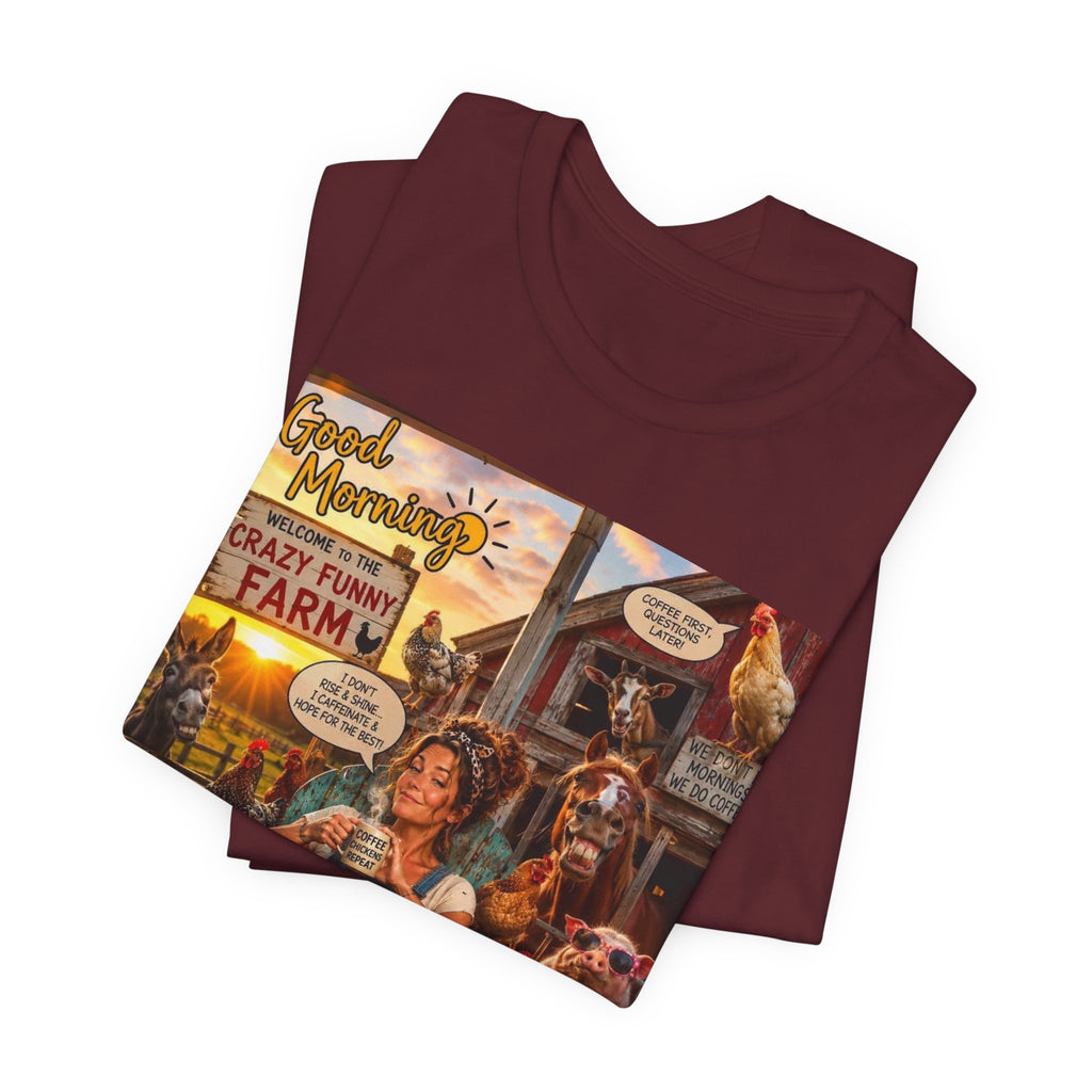 Farm Life T-Shirt — "Crazy Yummy Farm" Vintage Animal Graphic Tee