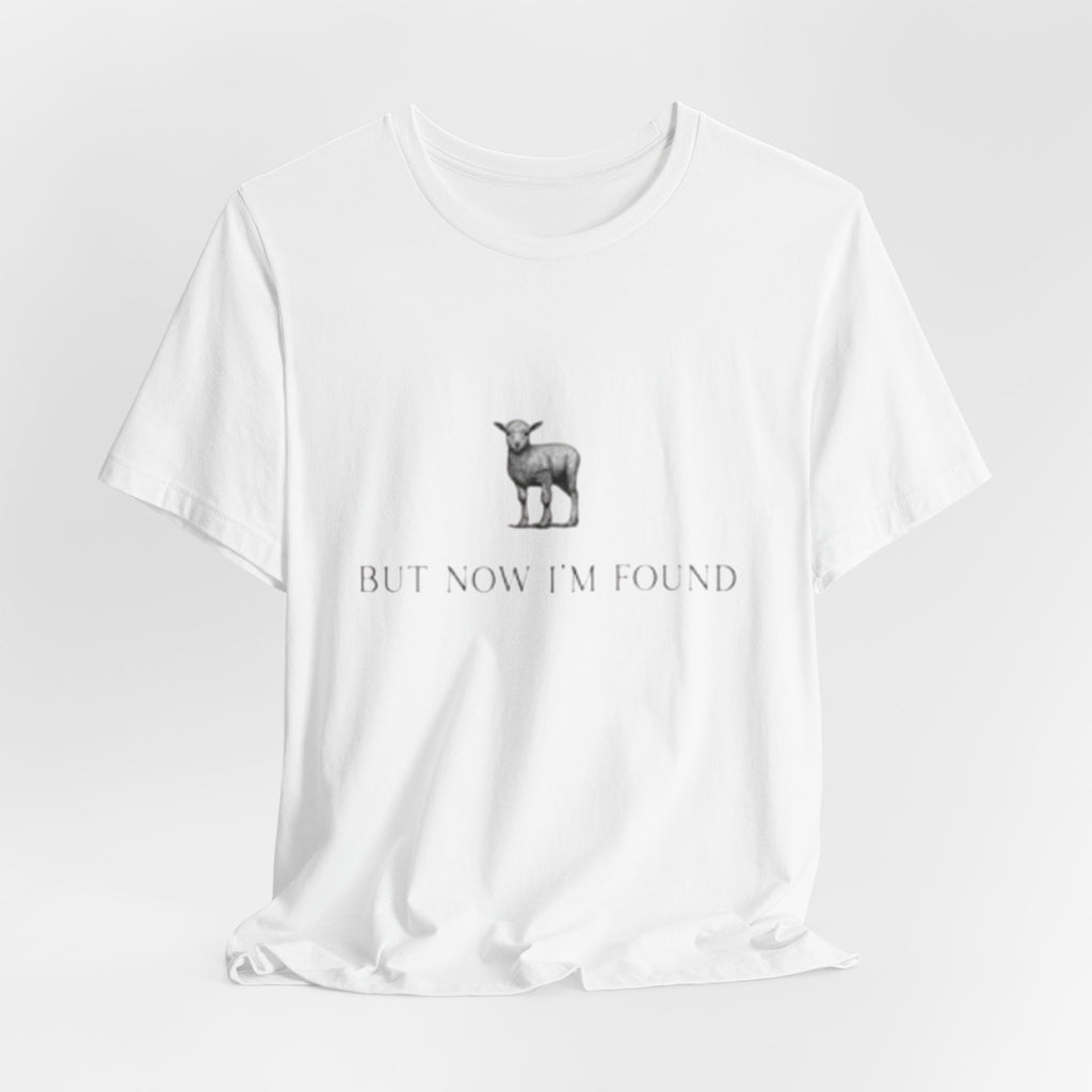 Lamb Illustration with "But Now I'm Found" Tee | christian tee, Jesus shirt, Spiritual shirt,
