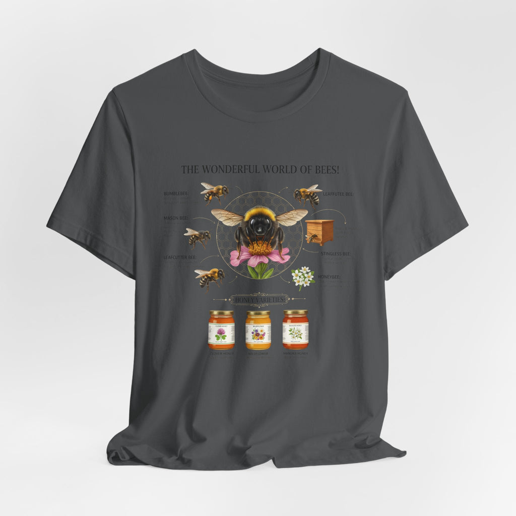 Bees T-Shirt | Bee Anatomy, Honey Jars, Pollinator Diagram