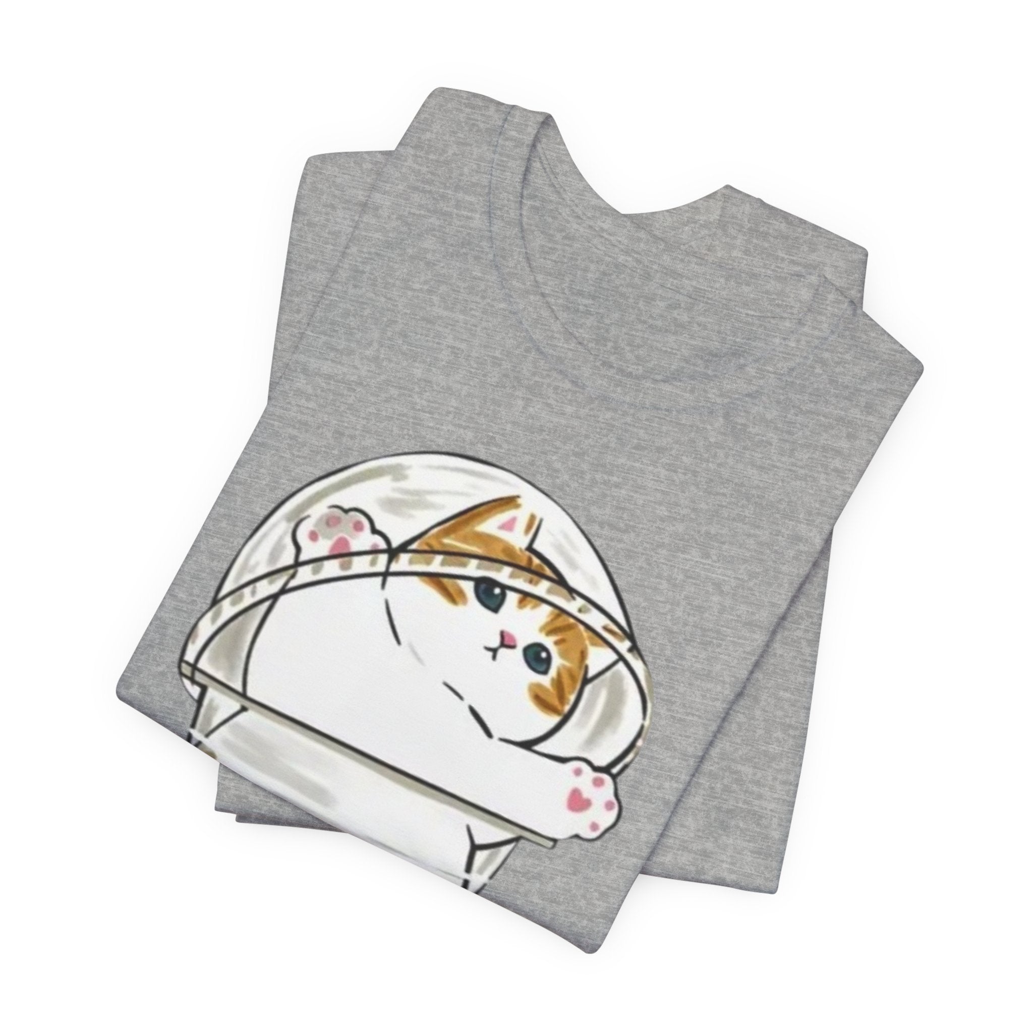 Cat in Bubble Tea Cup Tee | Kawaii Cat Boba Shirt, Cat in Coffee Cup tee, Cute Cat Illustration