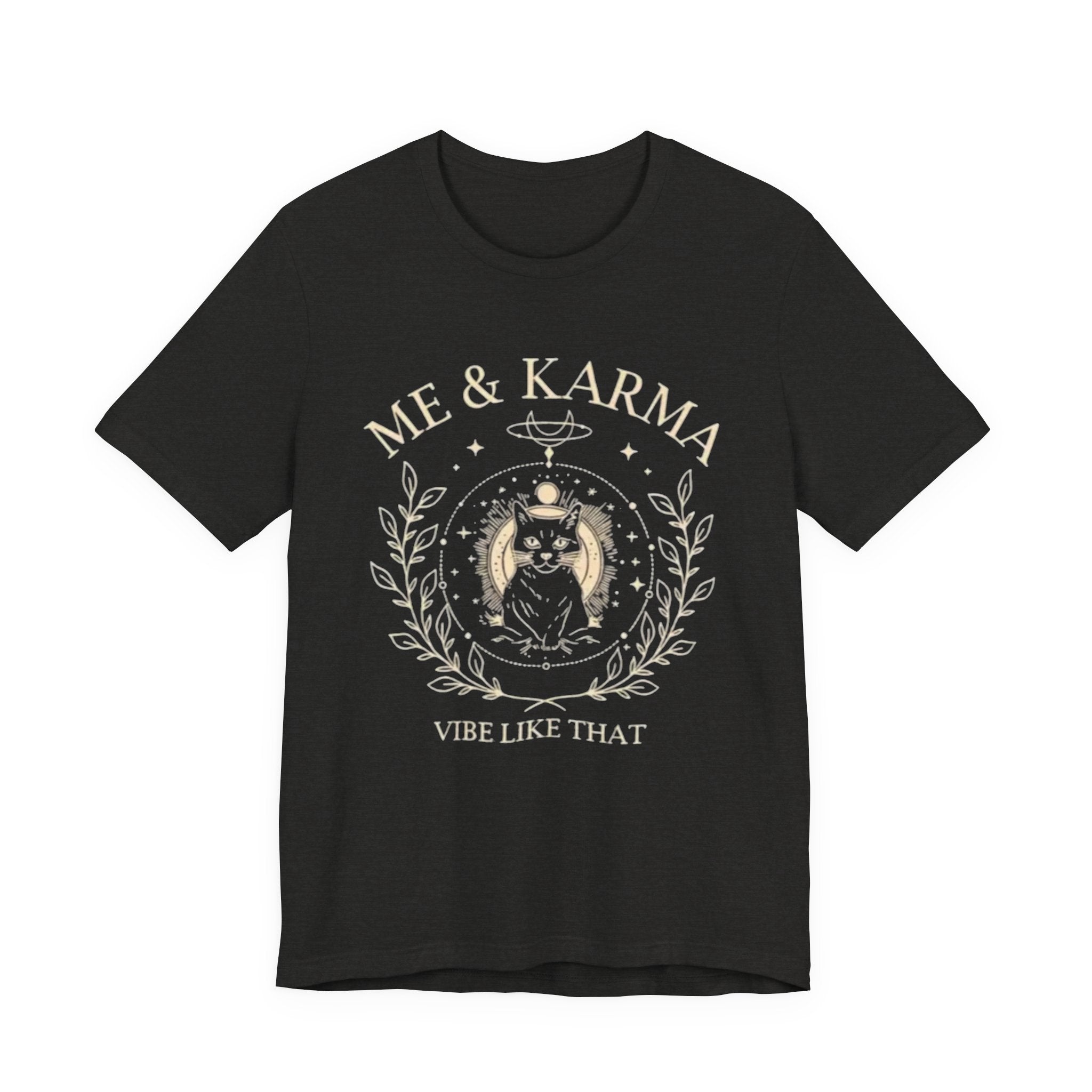 Karma Vibes Tee, Spiritual T-Shirt, Boho Shirt, Yoga Apparel, Gift for Her, Casual Fashion