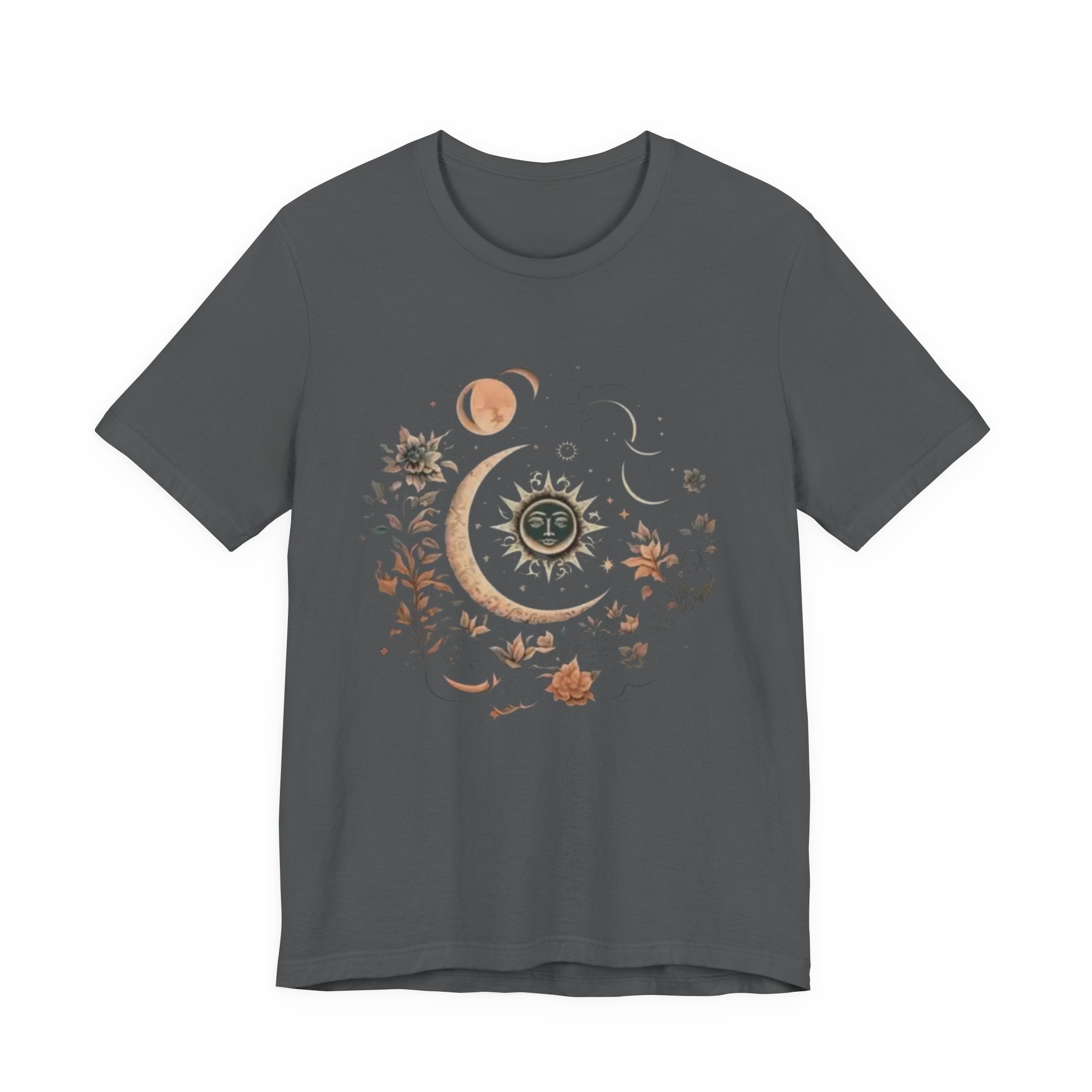 Celestial Nature Tee, Bohemian Style T-shirt for Nature Lovers, Astrology Gift, Casual Wear, Summer Vibes