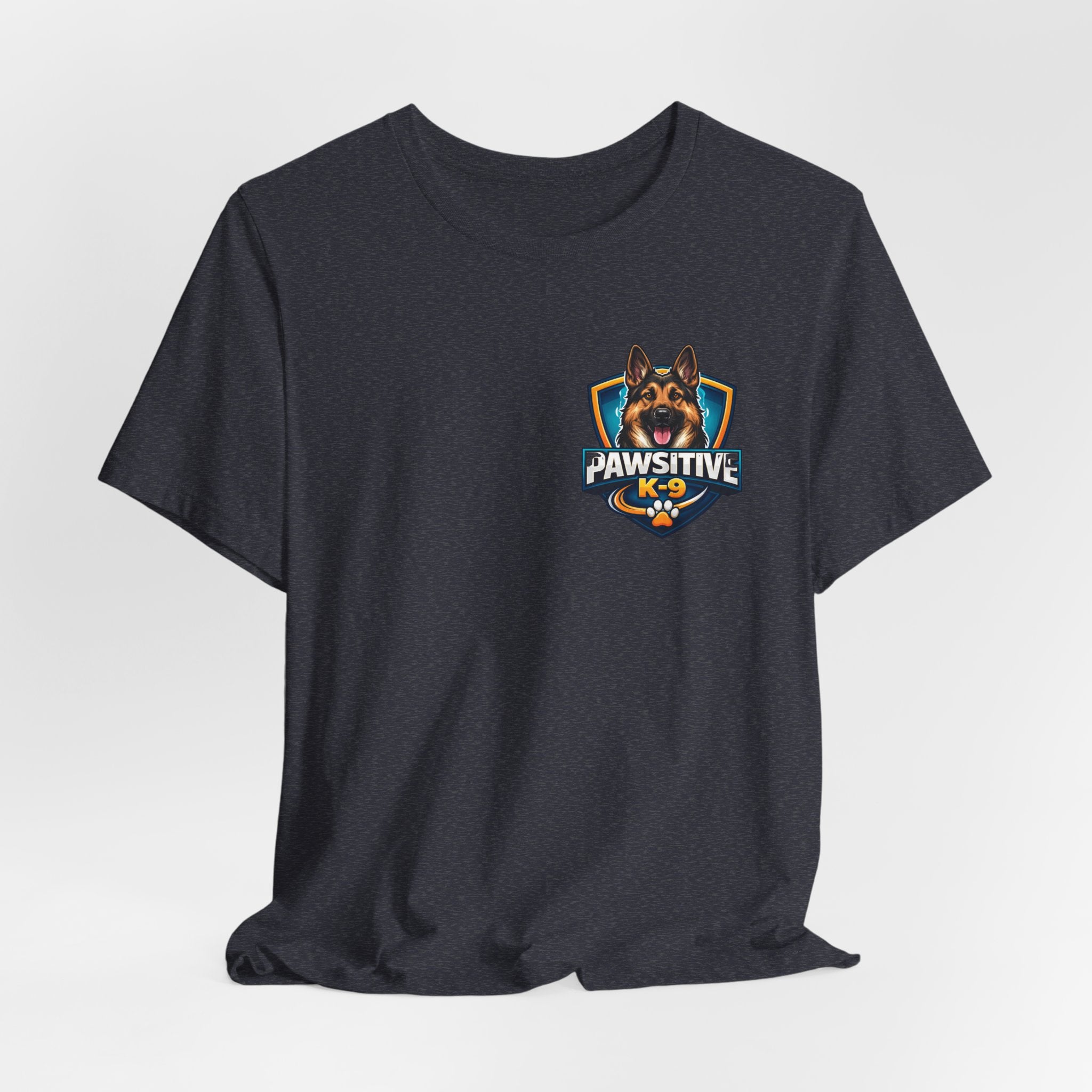 Pawsitive K-9 Dog Training Tee — "Pawsitive" Logo & Phone Number